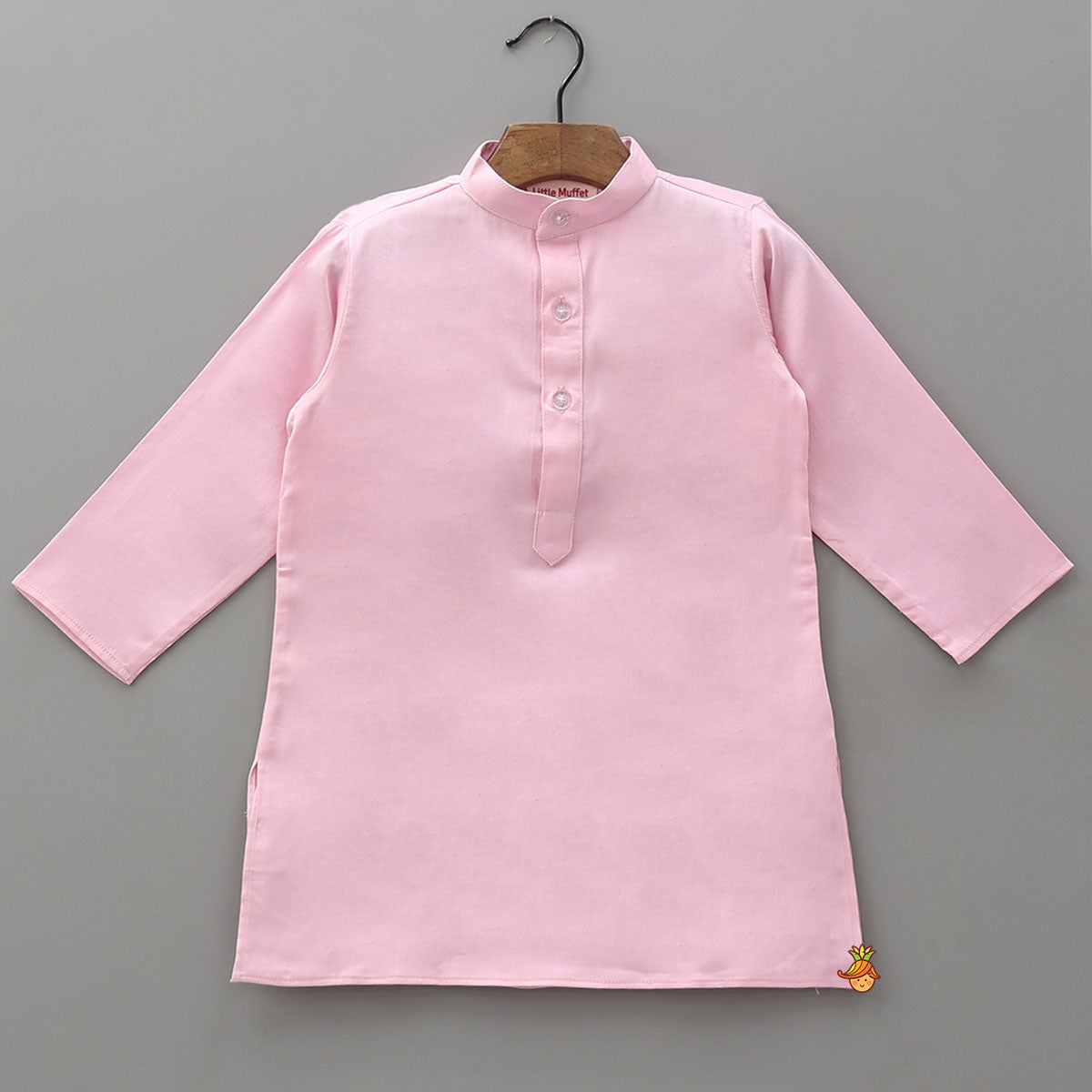 Ethnic Kurta With Heart Motif Embroidered Jacket And Churidar