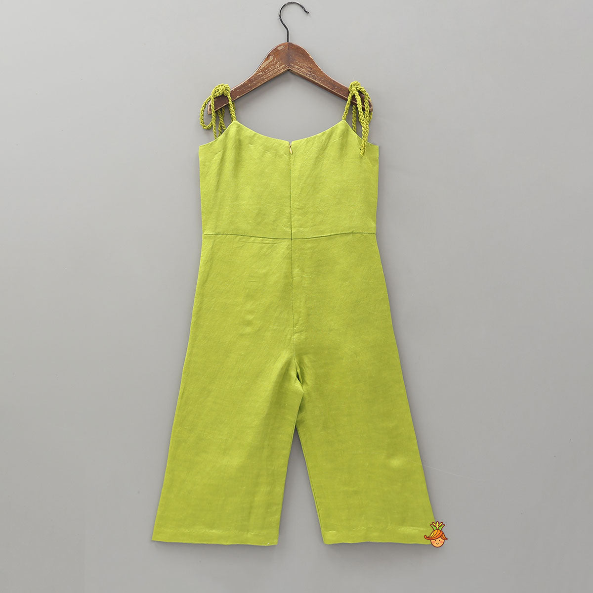 Pre Order: Tie-Up Shoulder Strap Embellished Jumpsuit