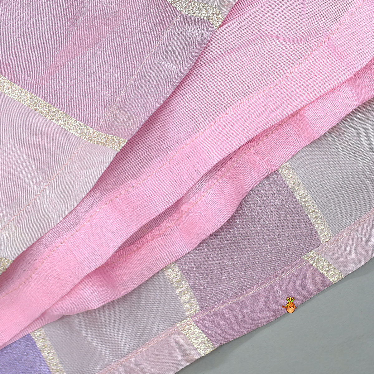 Pre Order: Lace Detailed A-Line Kurta With Farshi Salwar