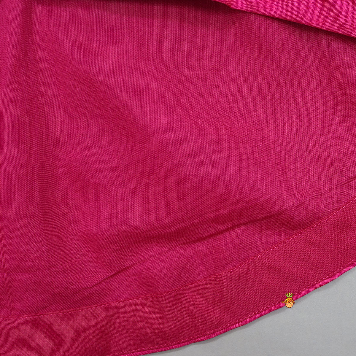 Patchwork Embroidered High Low Kurti With Dhoti