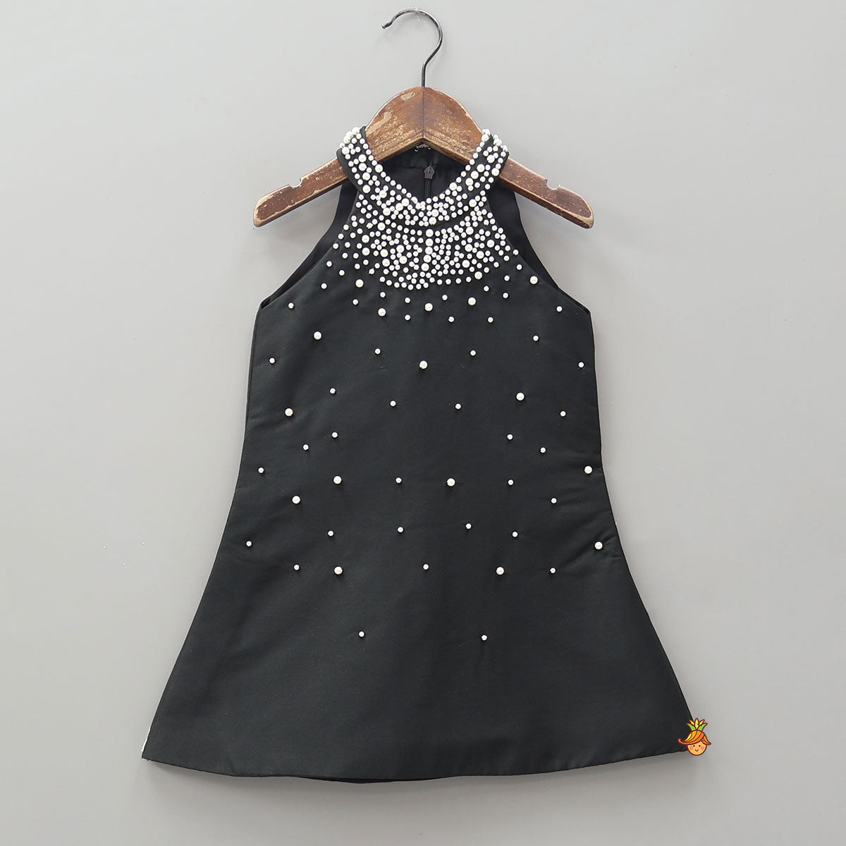 Embroidered Halter Neck Kurti With Skirt Style Palazzo