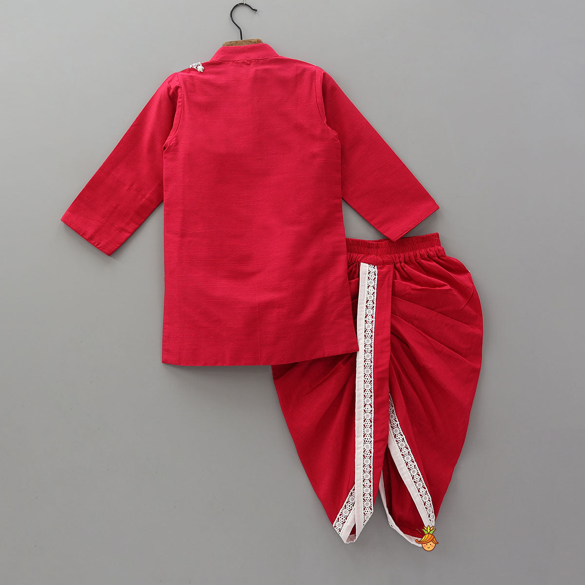 Pre Order: Intricately Embroidered Kurta And Dhoti