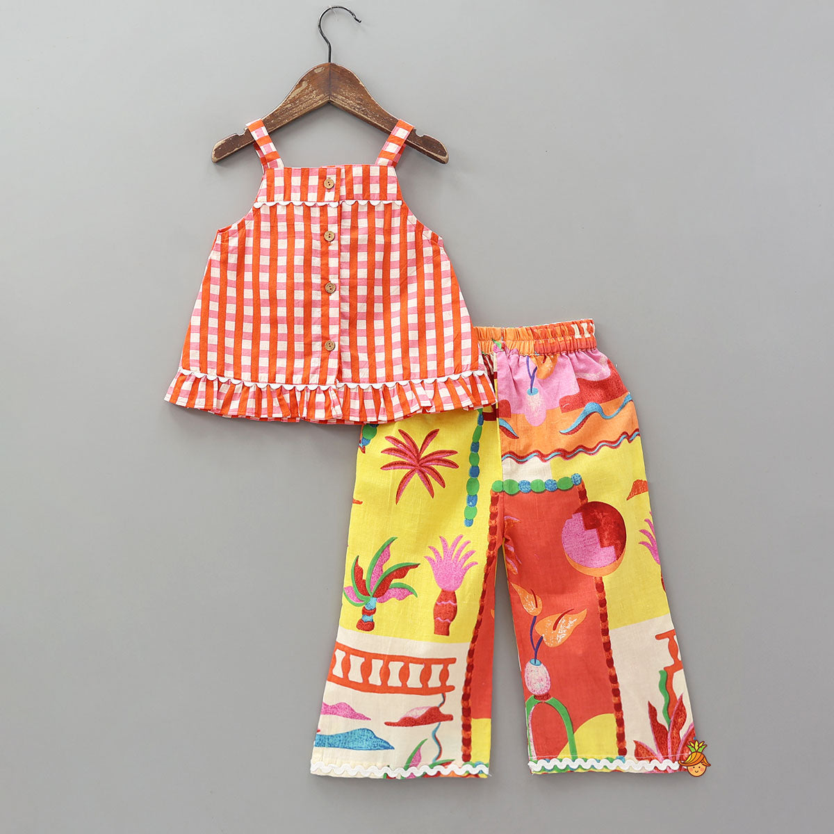 Pre Order: Tropical Sleepwear Set With Eye Mask Tote Bag And Scrunchie