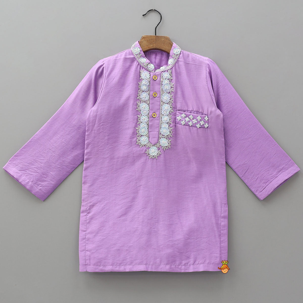Pre Order: Exquisite Floral Bead And Sequin Embroidered Kurta And Pyjama