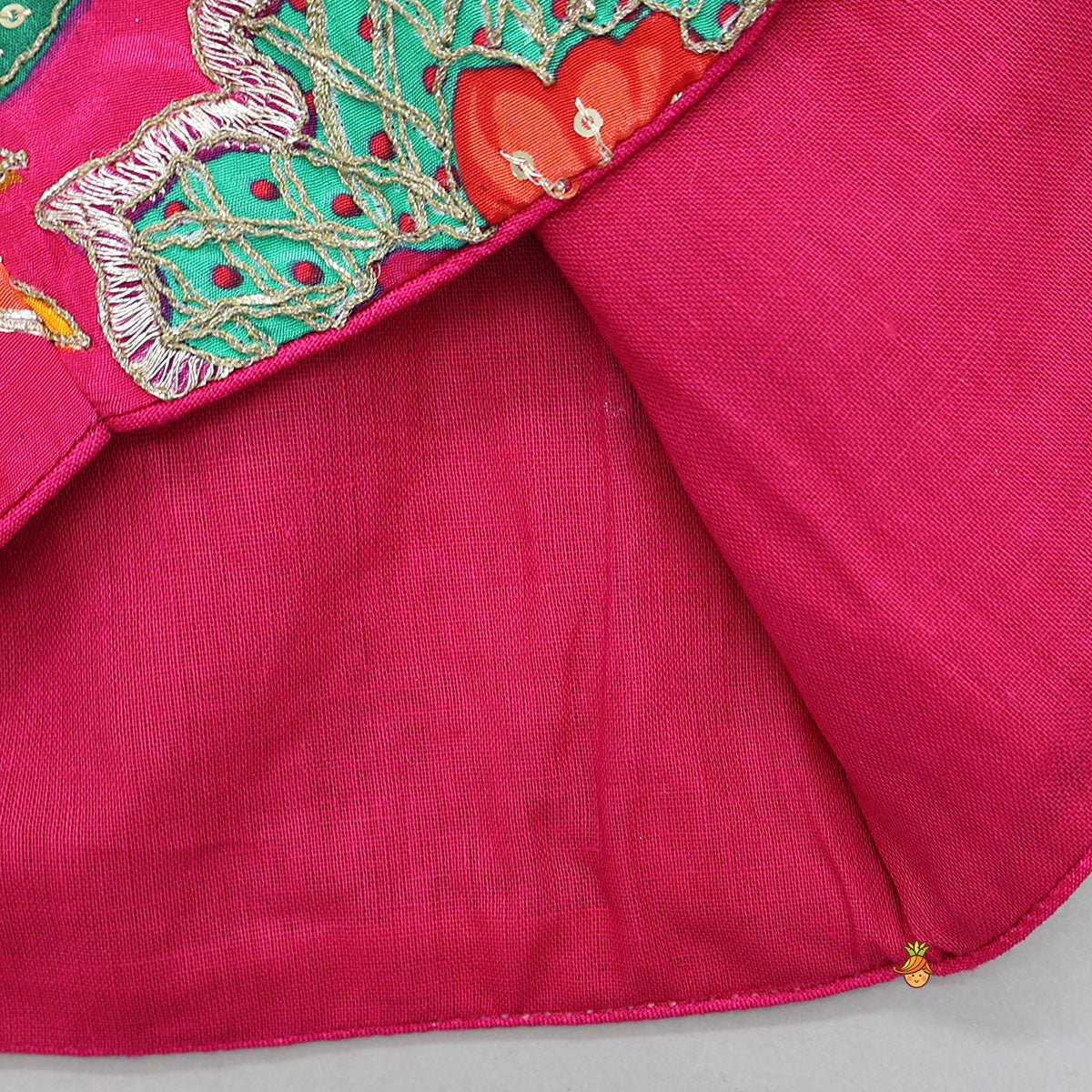 Pre Order: Top With Heavy Embroidered Jacket And Lehenga With Contrasting Dupatta