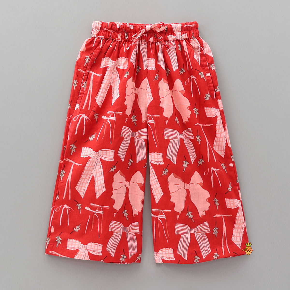Pre Order: Hand Block Printed Sleepwear Set With Scalloped Lace Details
