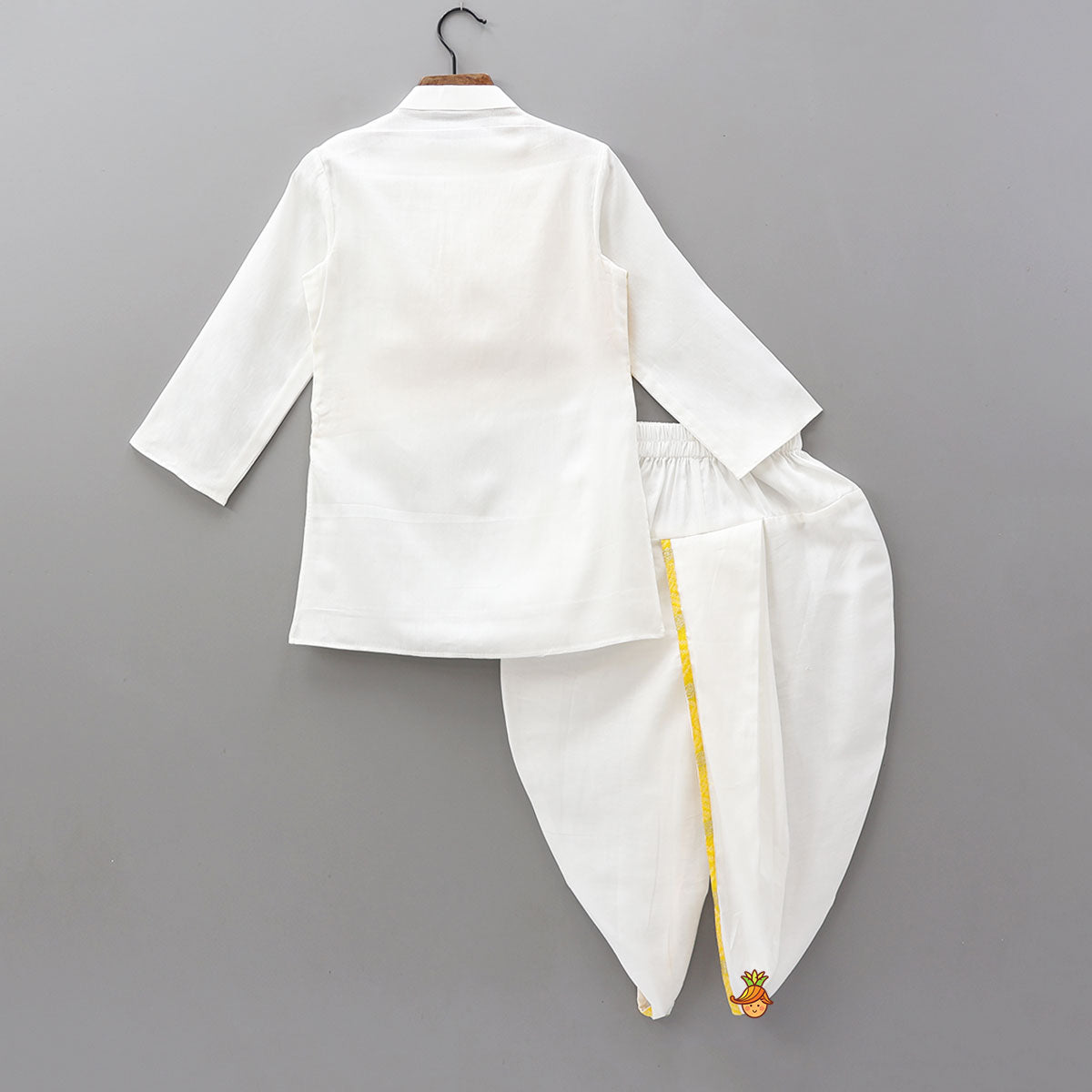 Pre Order: Patch Work Kurta And Dhoti