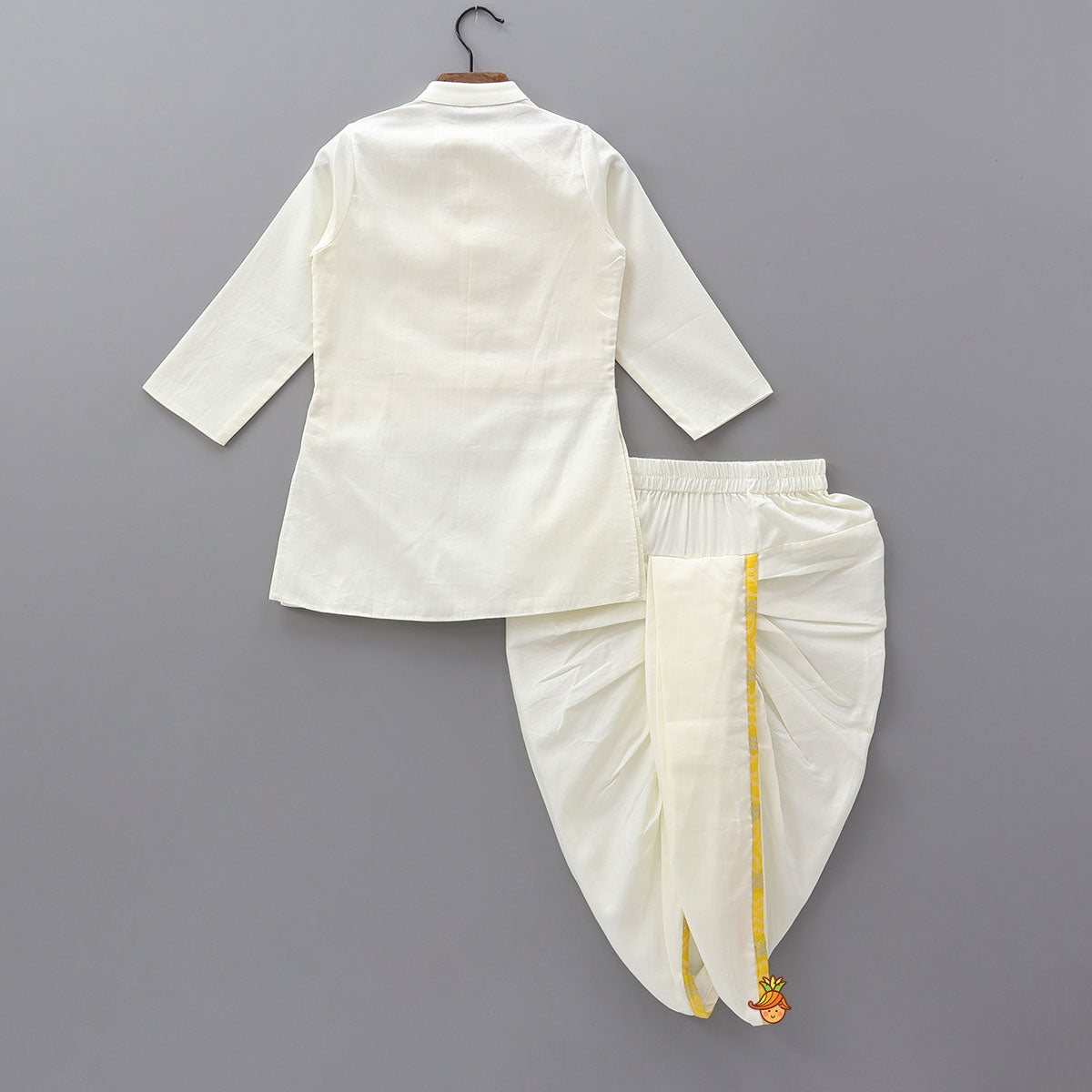 Pre Order: Patch Work Kurta And Dhoti