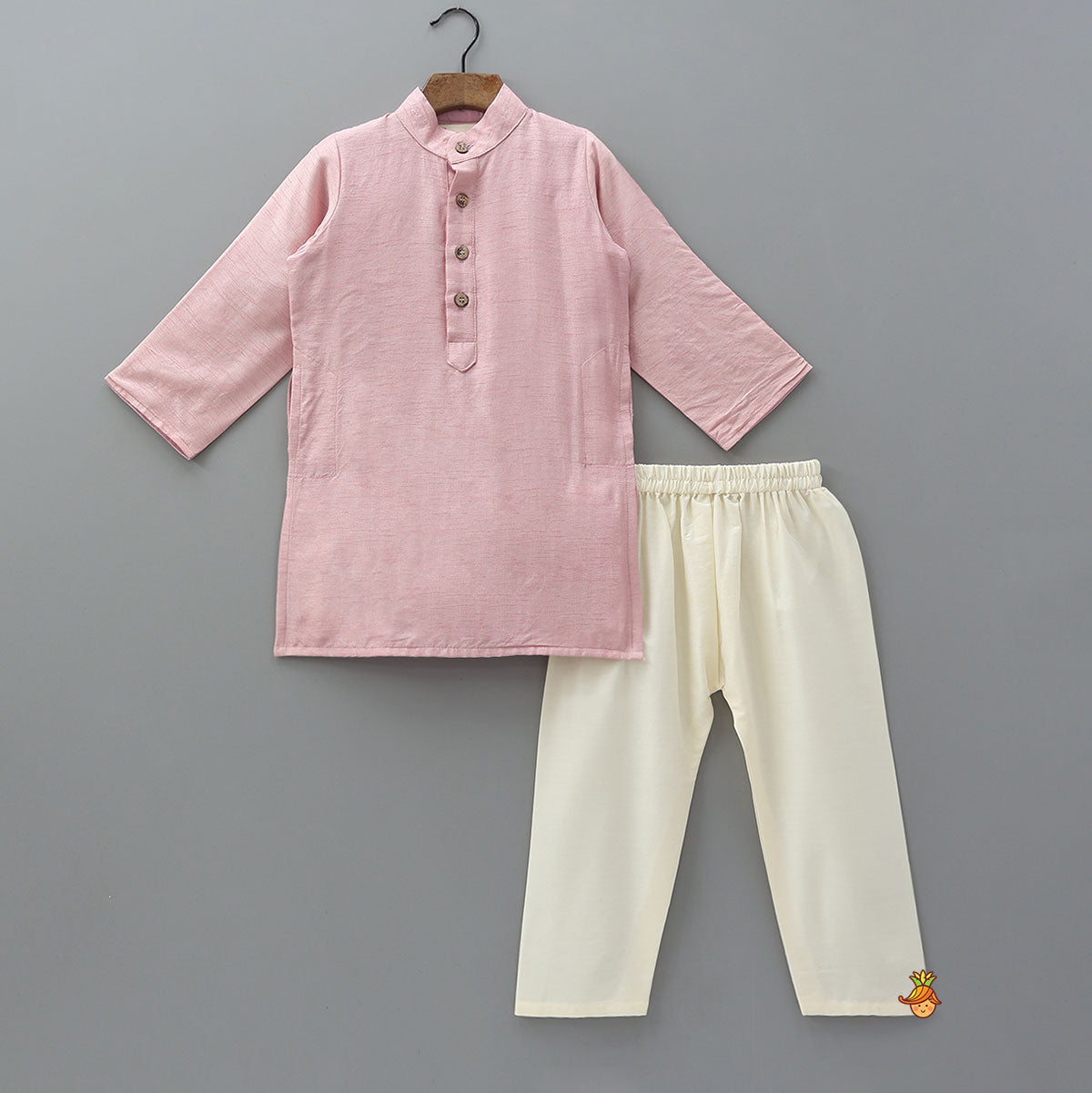 Pre Order: Elegant Silk Kurta With Floral Thread Embroidered Jacket And Pyjama