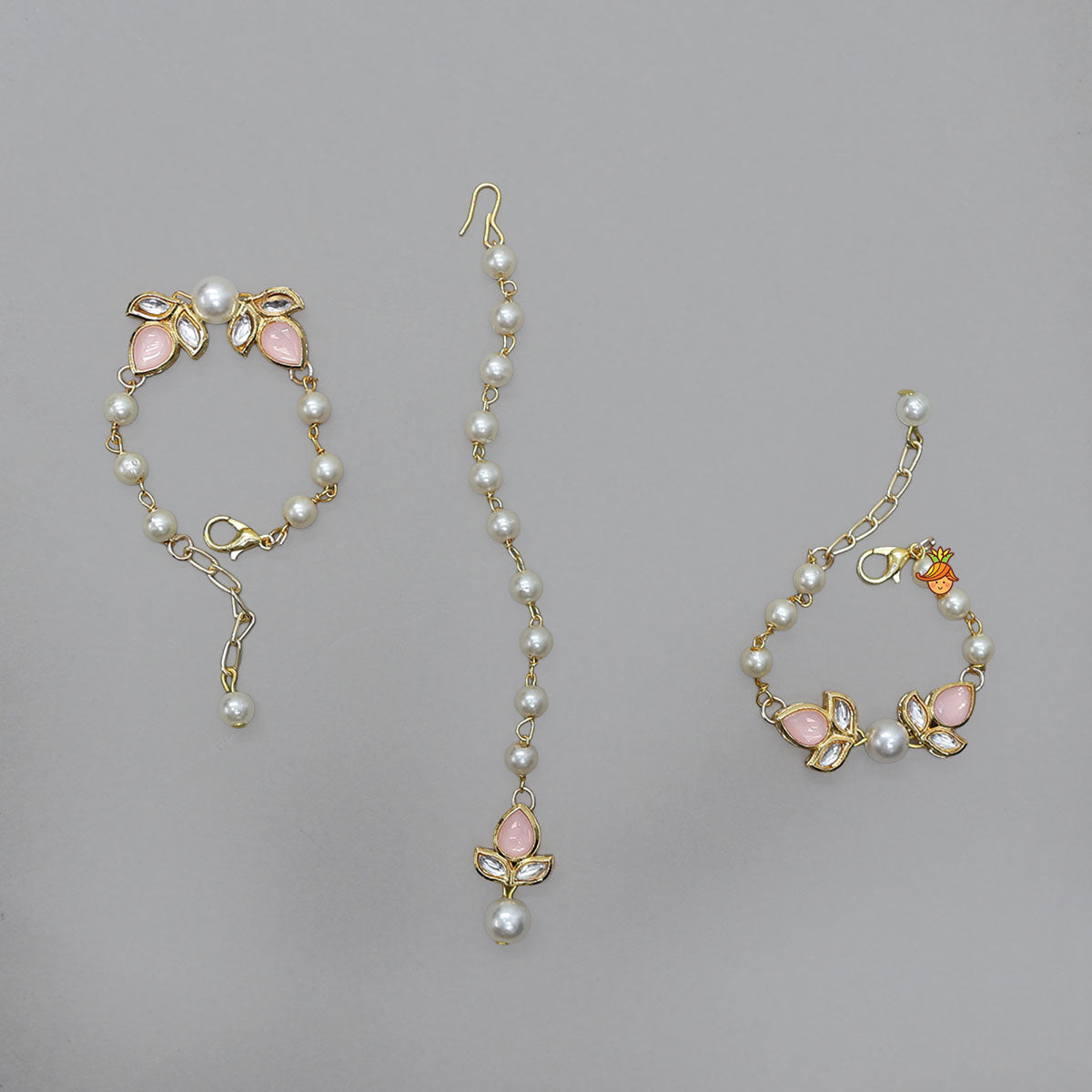 Traditional Bracelet and Maang Tikka Set