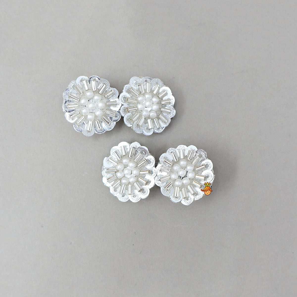 Sequined Hair Clips - Set Of 4