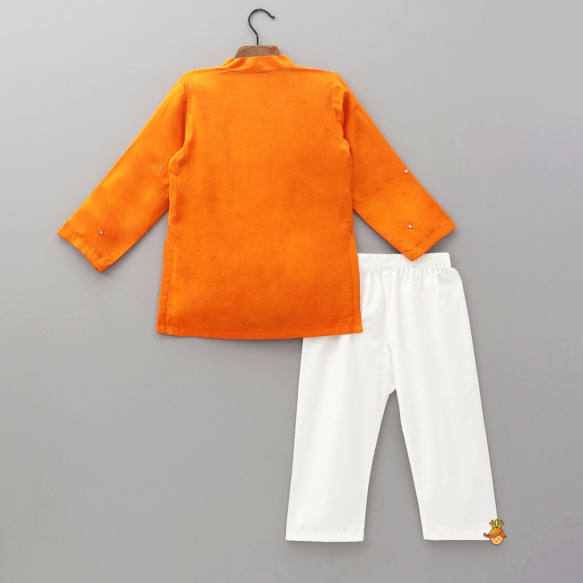 Pre Order: Faux Mirror Work Ethnic Kurta And Pyjama
