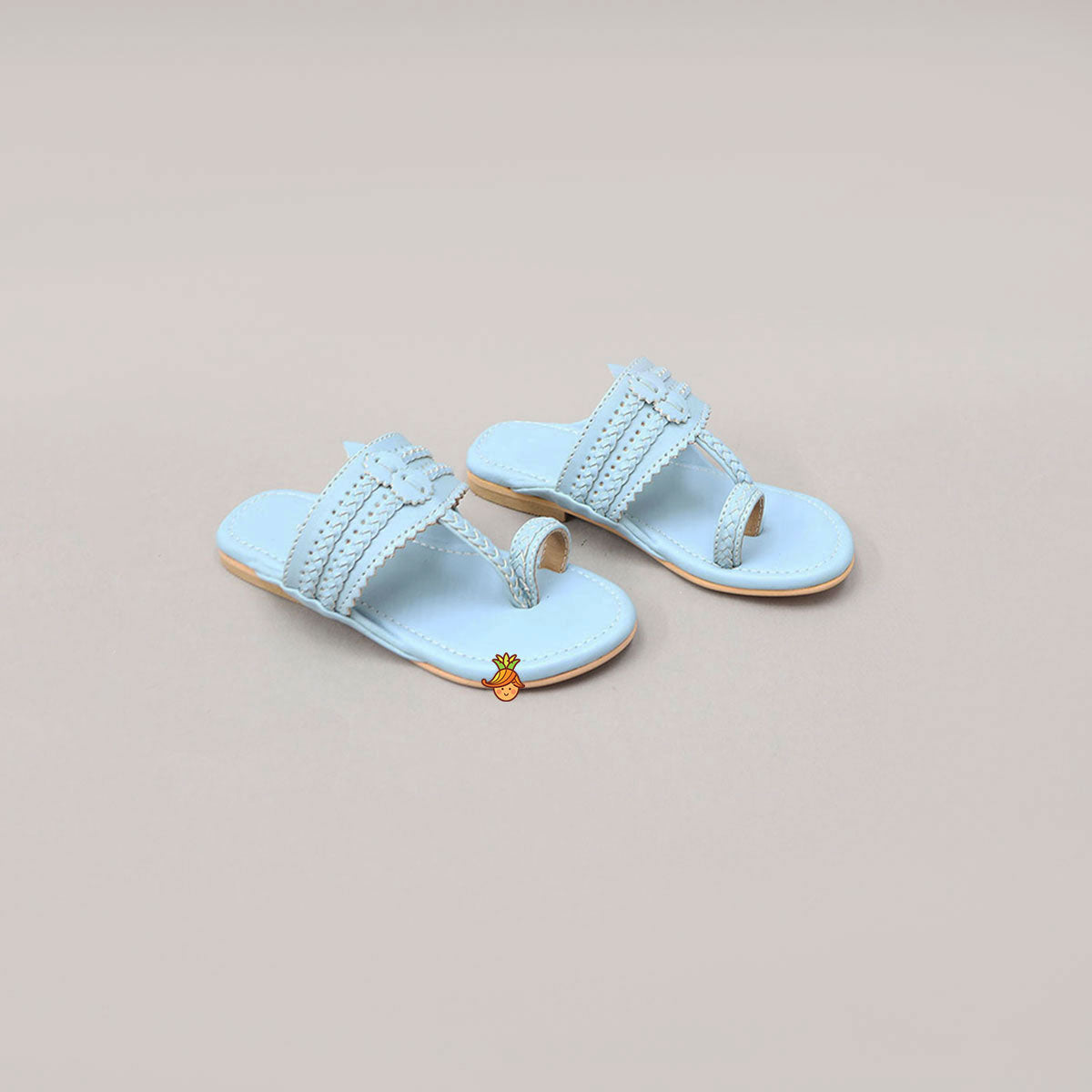 Braided Toe-Ring Kolhapuri Flats