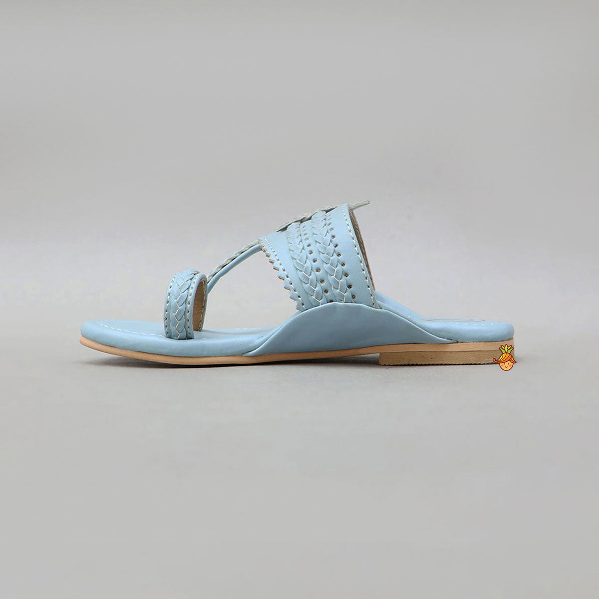 Braided Toe-Ring Kolhapuri Flats