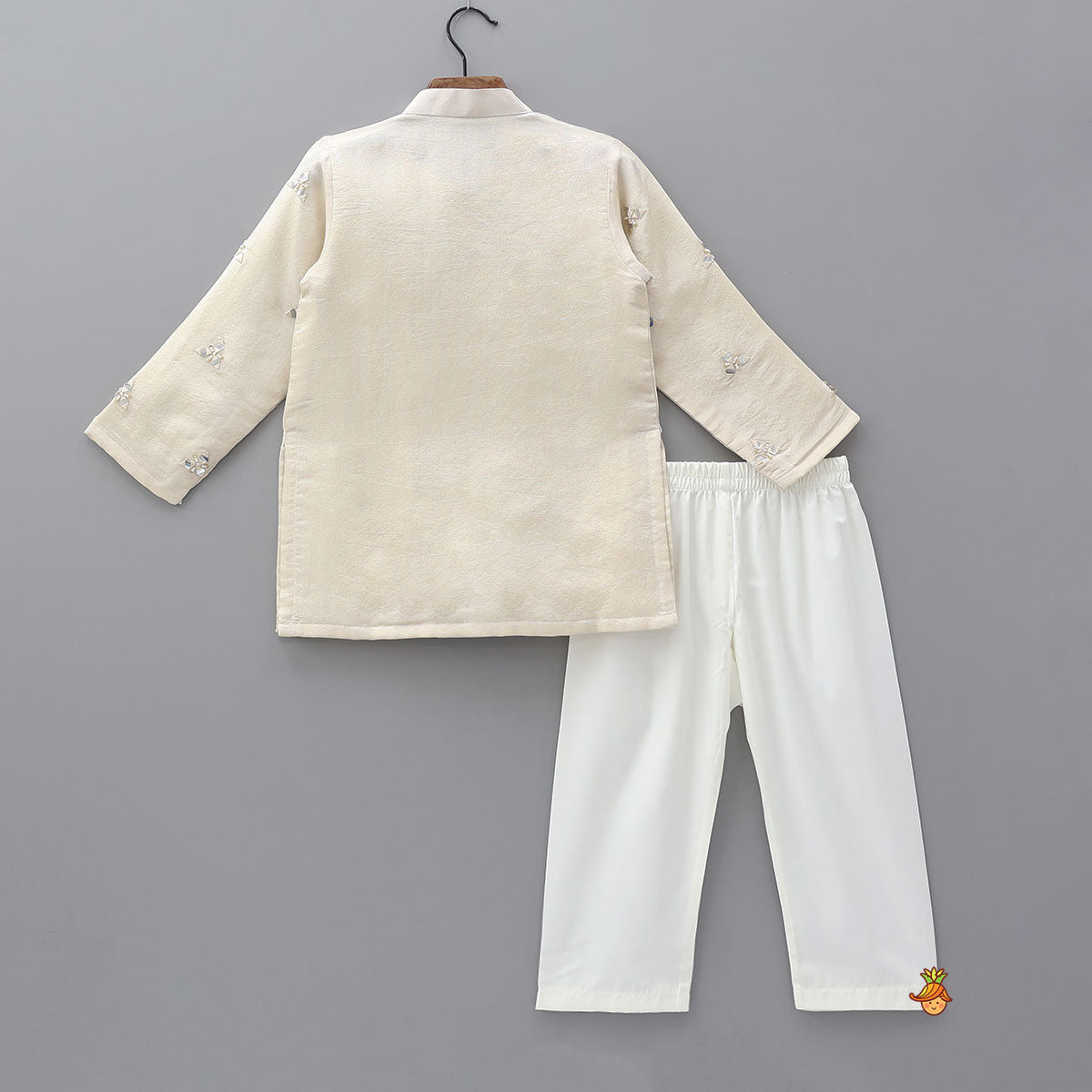 Pre Order: Faux Mirror Work Shimmery Kurta And Pyjama
