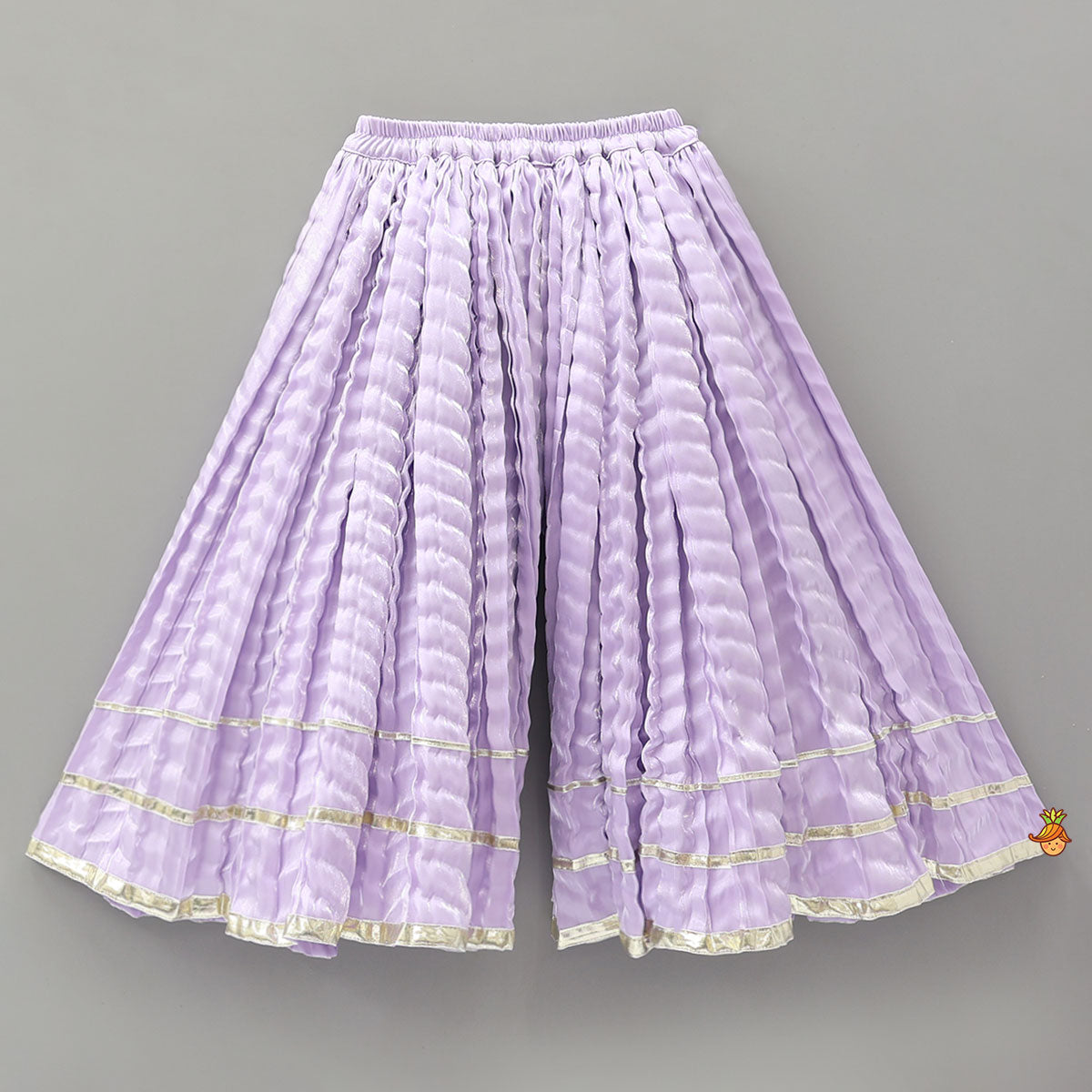 Pre Order: Sheen Elegant Kurti And Crushed Fabric Palazzo With Hair Tie