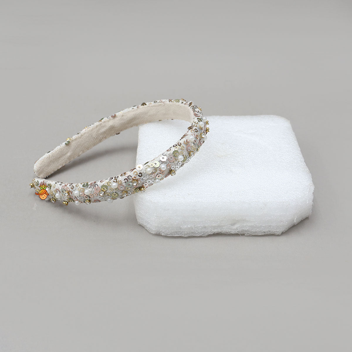 Sequin Work Georgette Hair Band