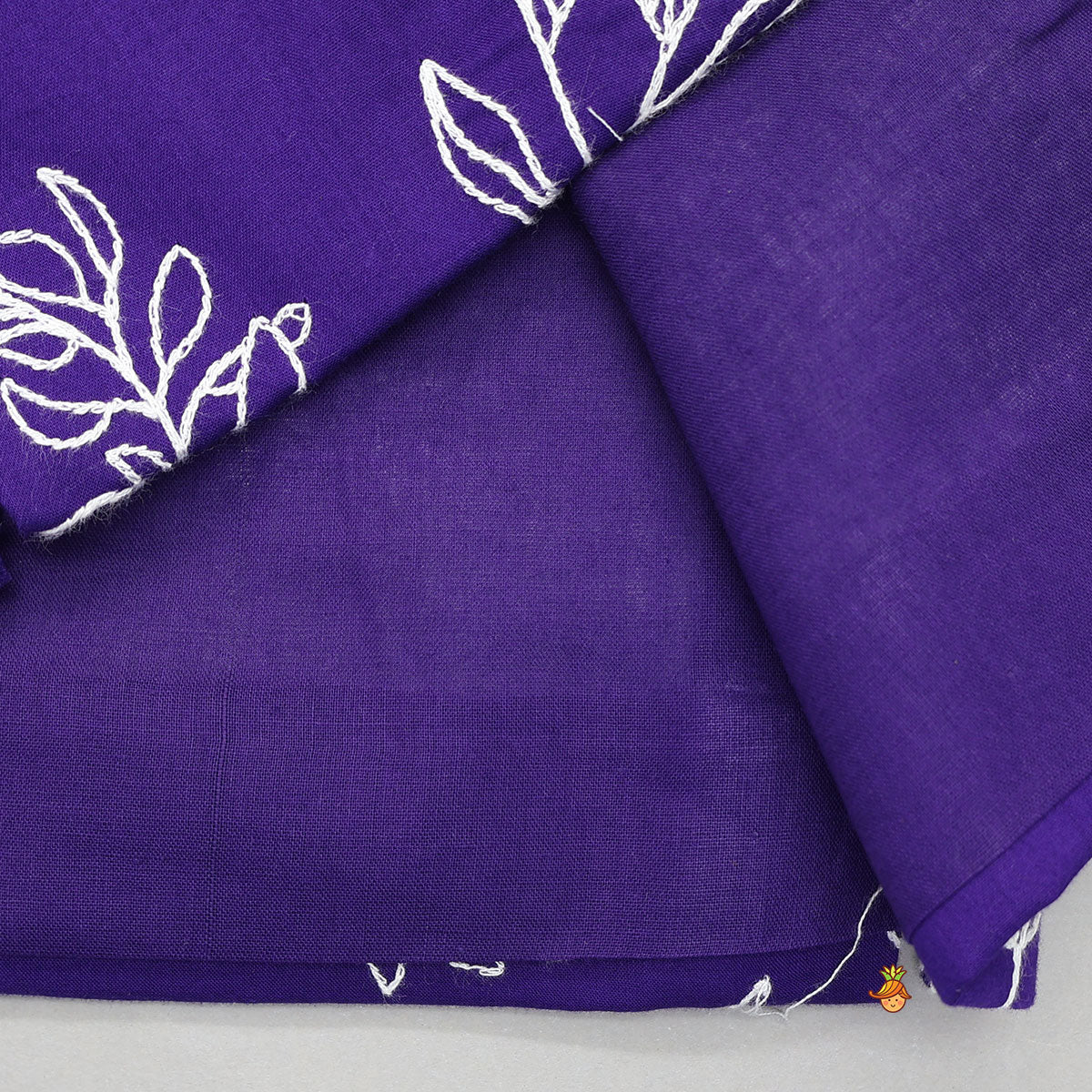 Pre Order: Purple Kurta With Beautiful Embroidered Jacket And Pyjama