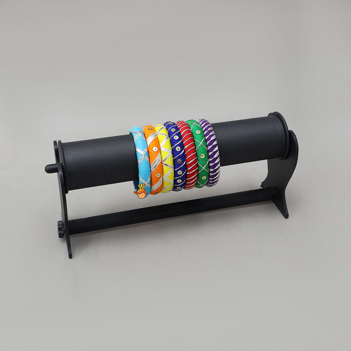 Handmade Colourful Thread Bangles With Sequin Detailing