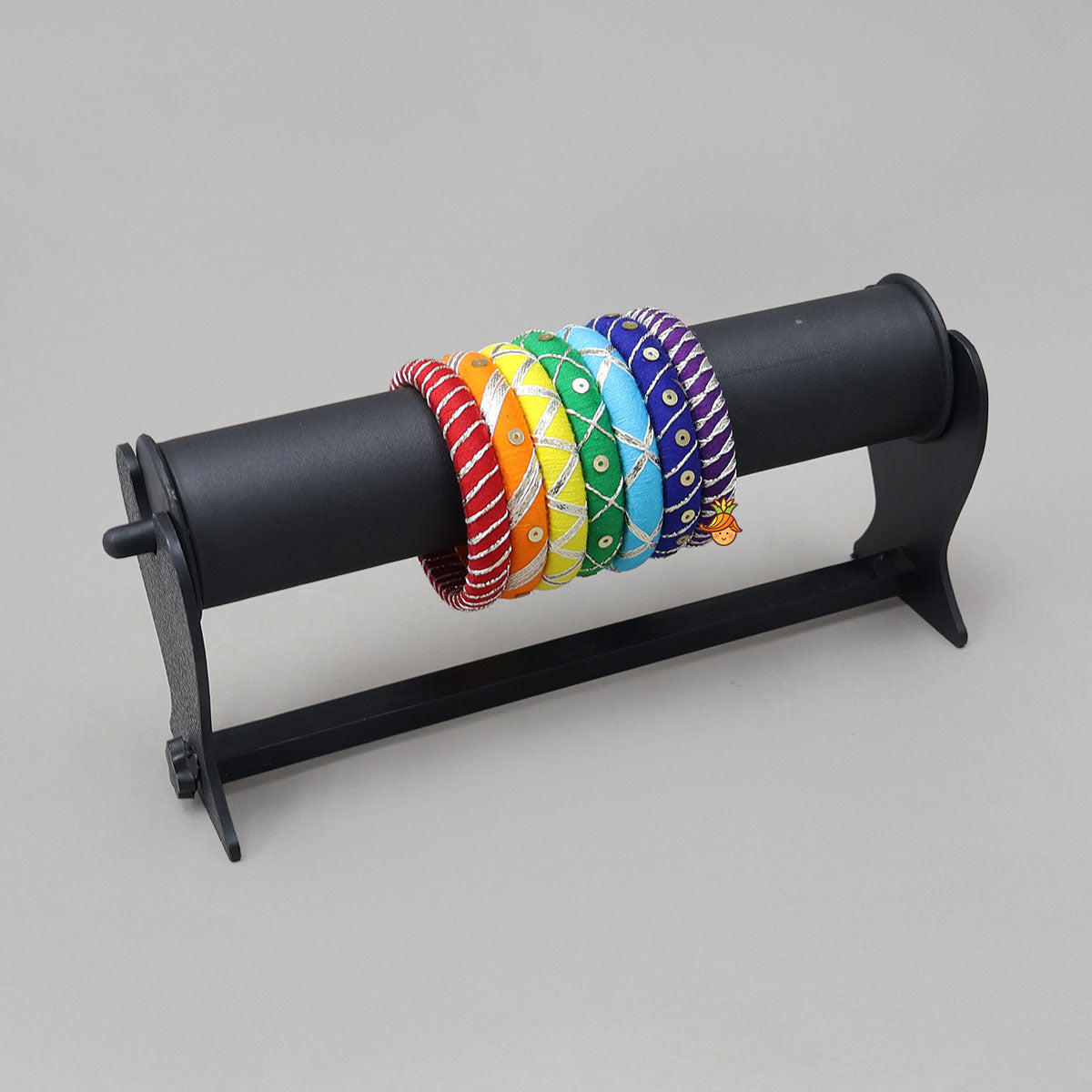 Handmade Colourful Thread Bangles With Sequin Detailing