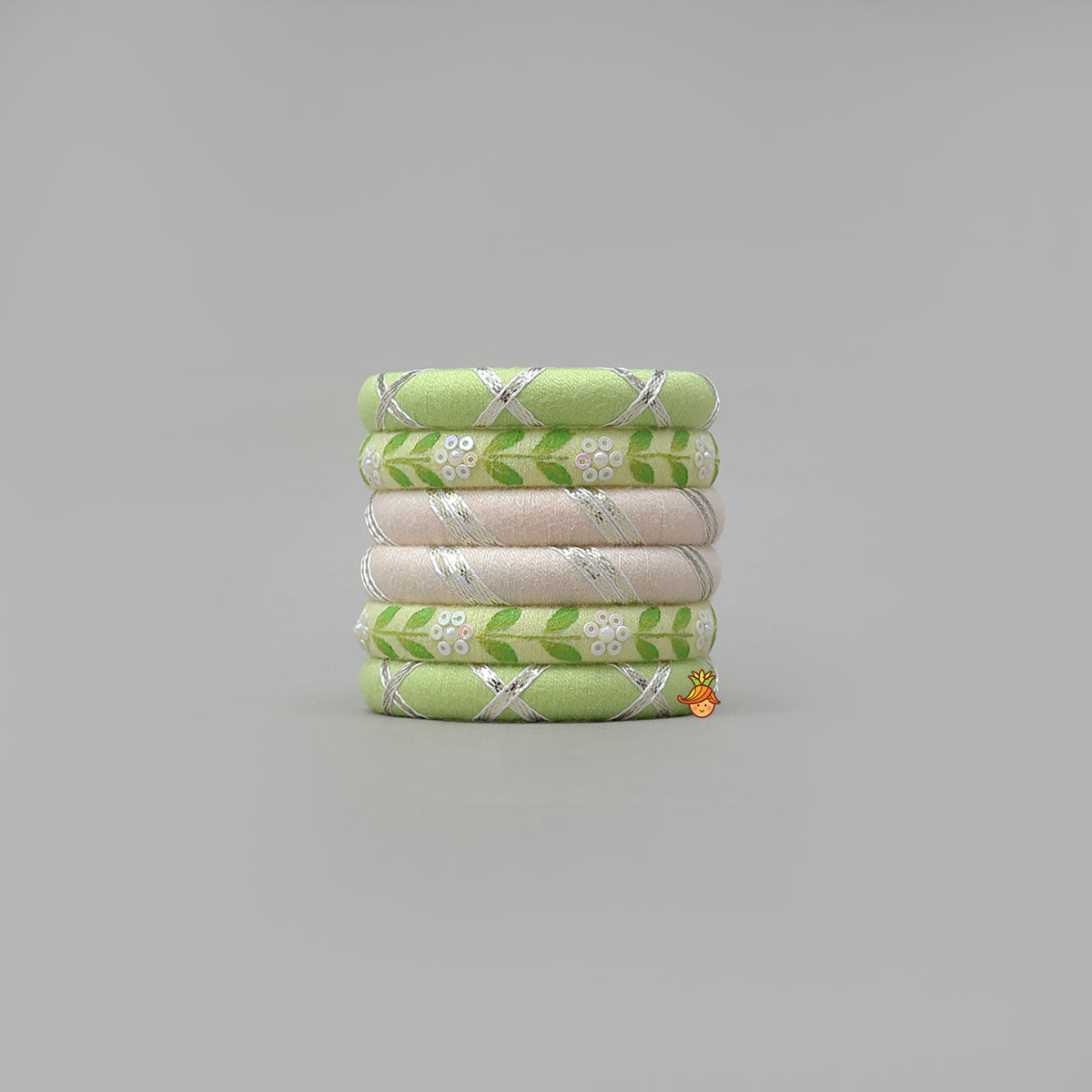 Handmade Floral Thread Bangles