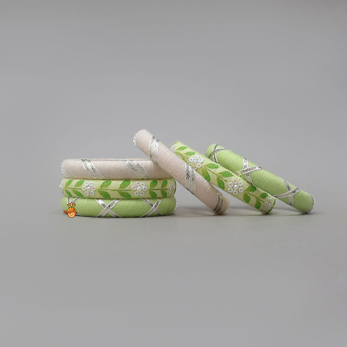 Handmade Floral Thread Bangles