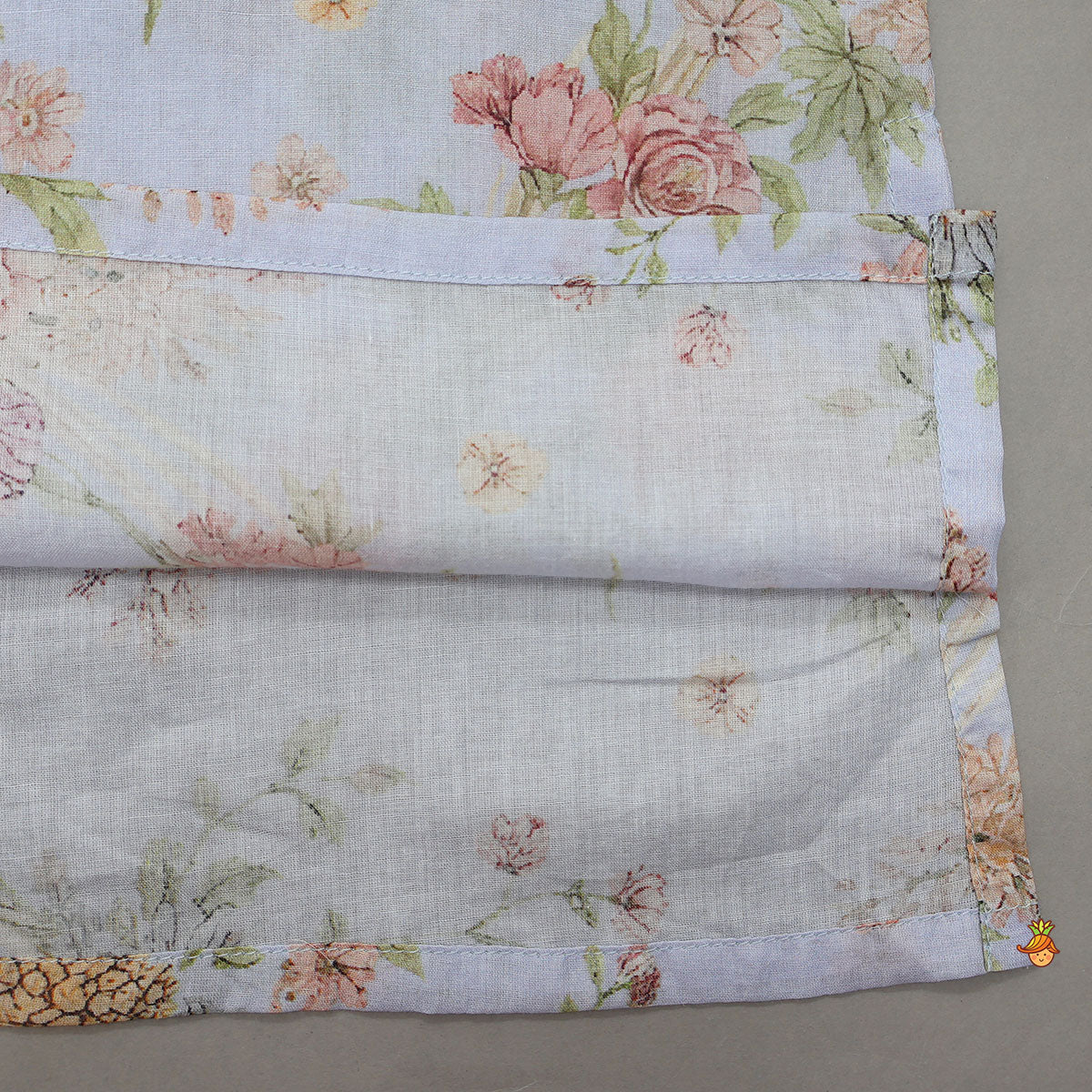 Pre Order: Floral Printed Kurta With Matching Jacket And Pyjama