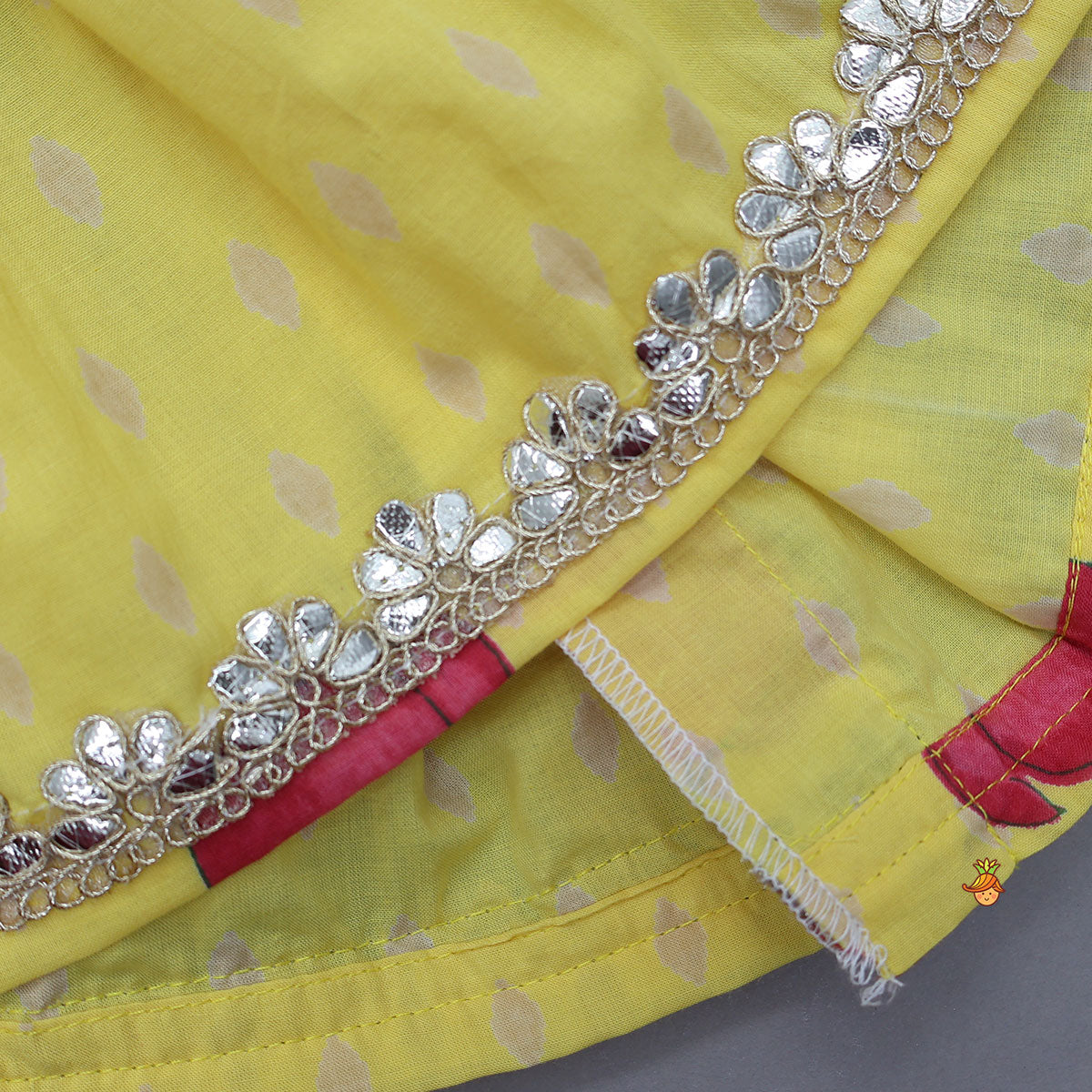 Pre Order: Vibrant Floral Strappy Peplum Top With Sharara And Dupatta