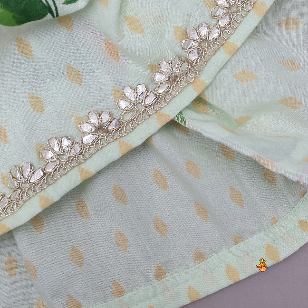 Pre Order: Floral Strappy Peplum Top With Sharara And Dupatta