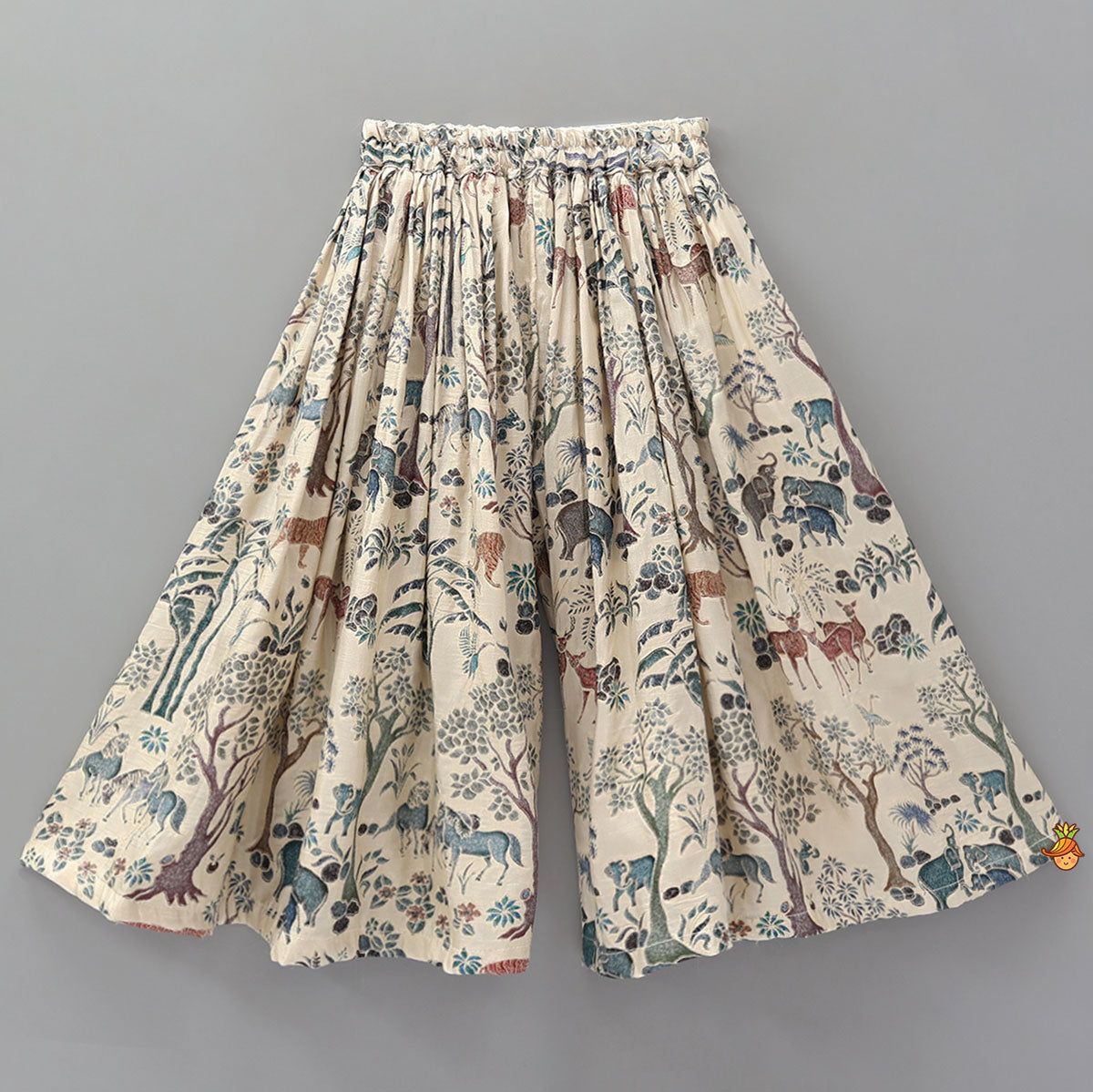 Pre Order: Tree Patchwork Cape With Forest Inspired Palazzo And Top