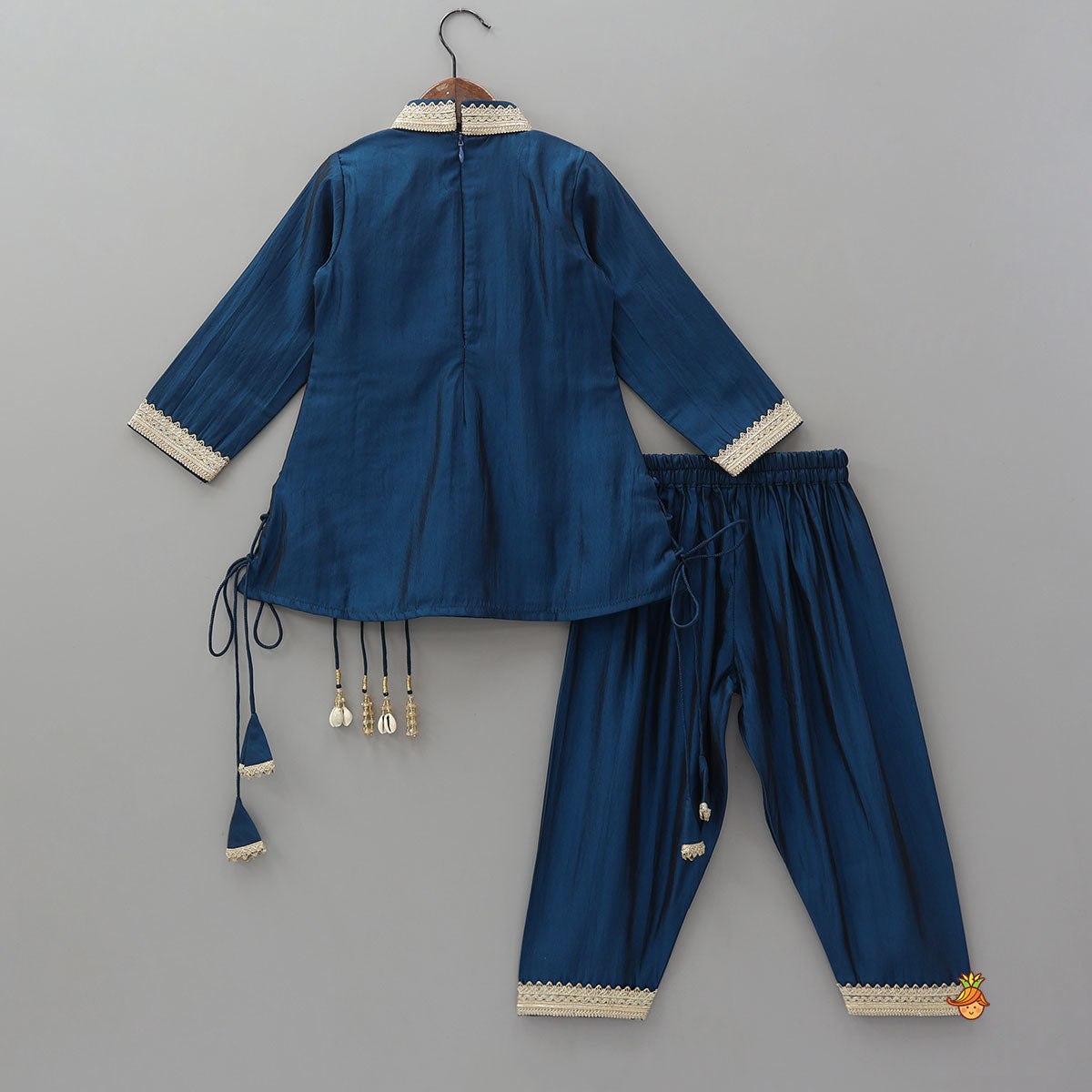 Pre Order: Royal Kurta With Farshi Salwar And Dupatta