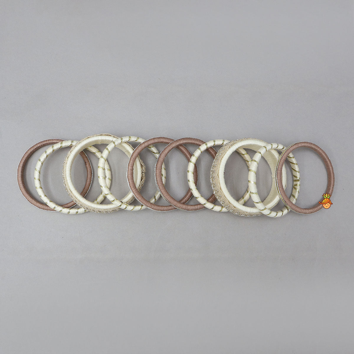 Thread-Wrapped Bangles With Lace Detailing