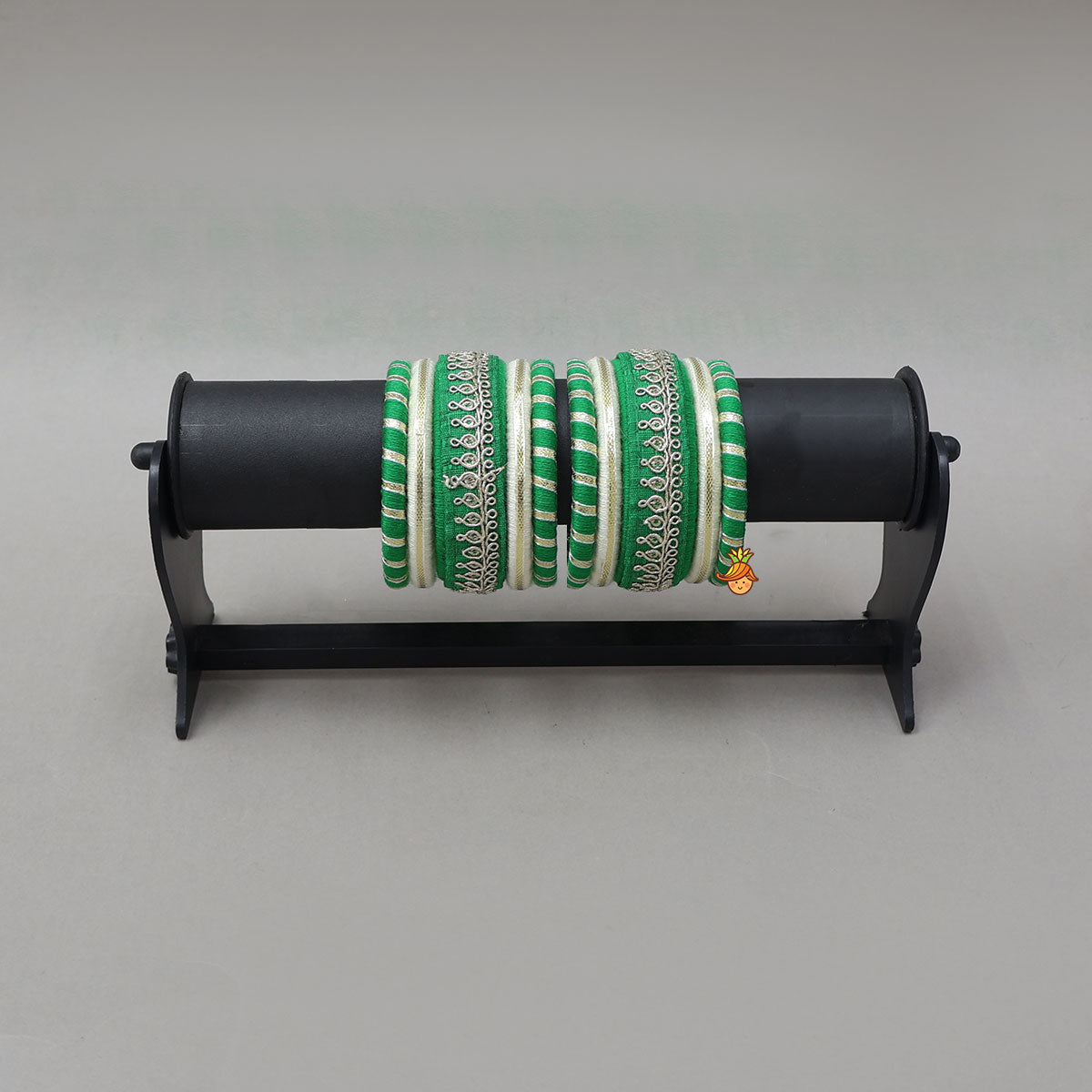 Thread-Wrapped Lace Work Bangles