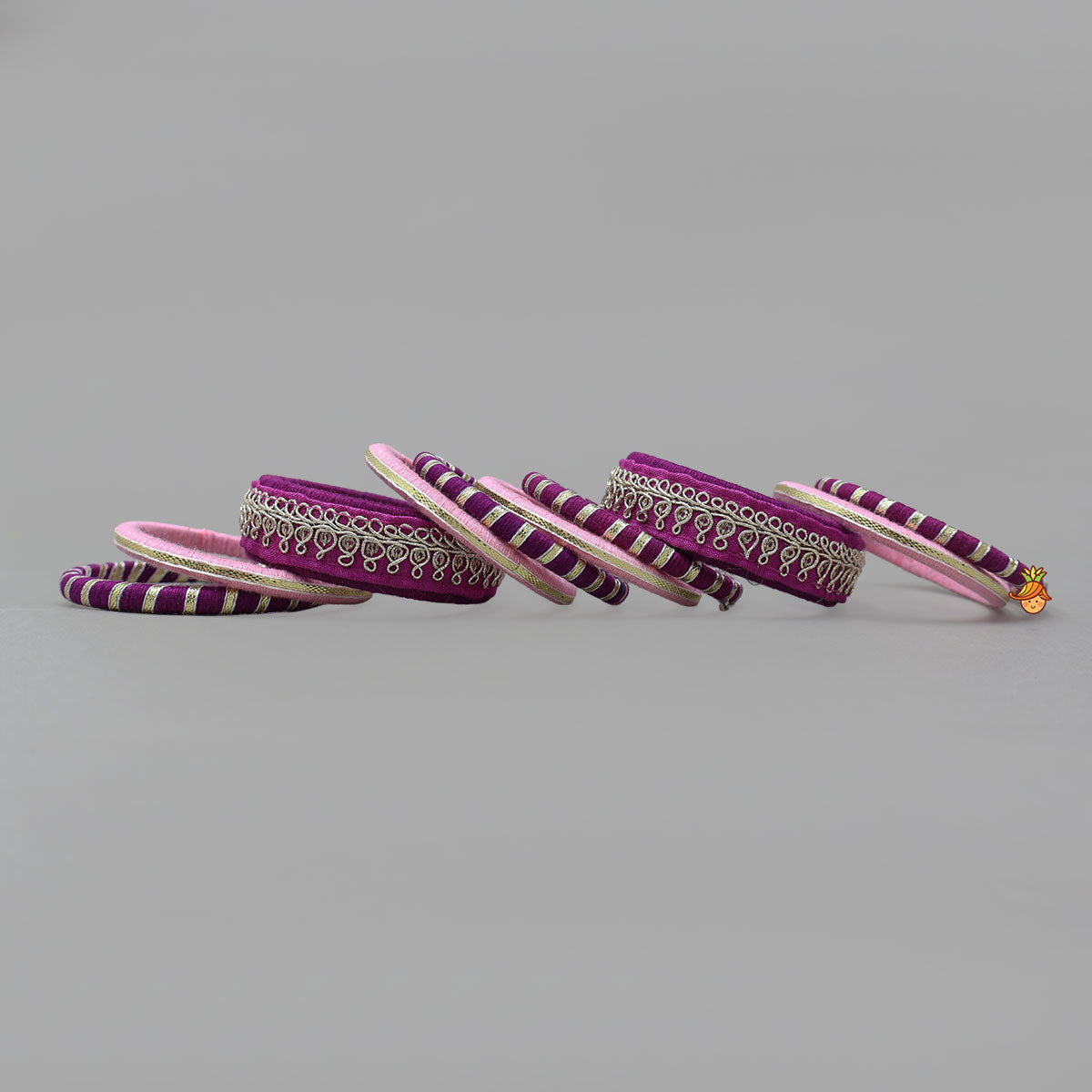 Thread-Wrapped Bangles With Gota Lace Detailing