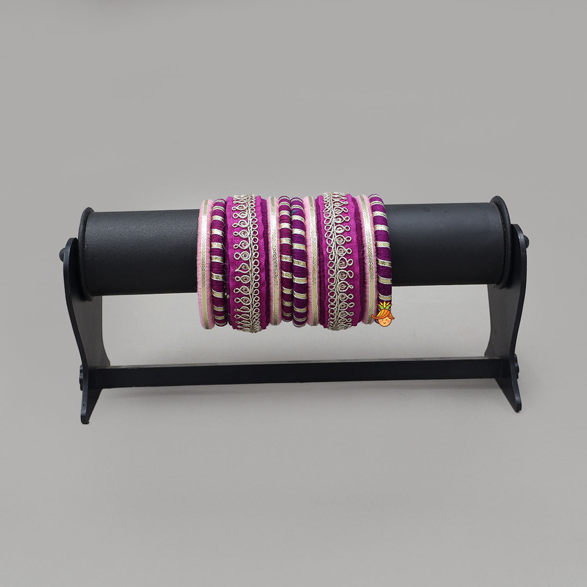 Thread-Wrapped Bangles With Gota Lace Detailing