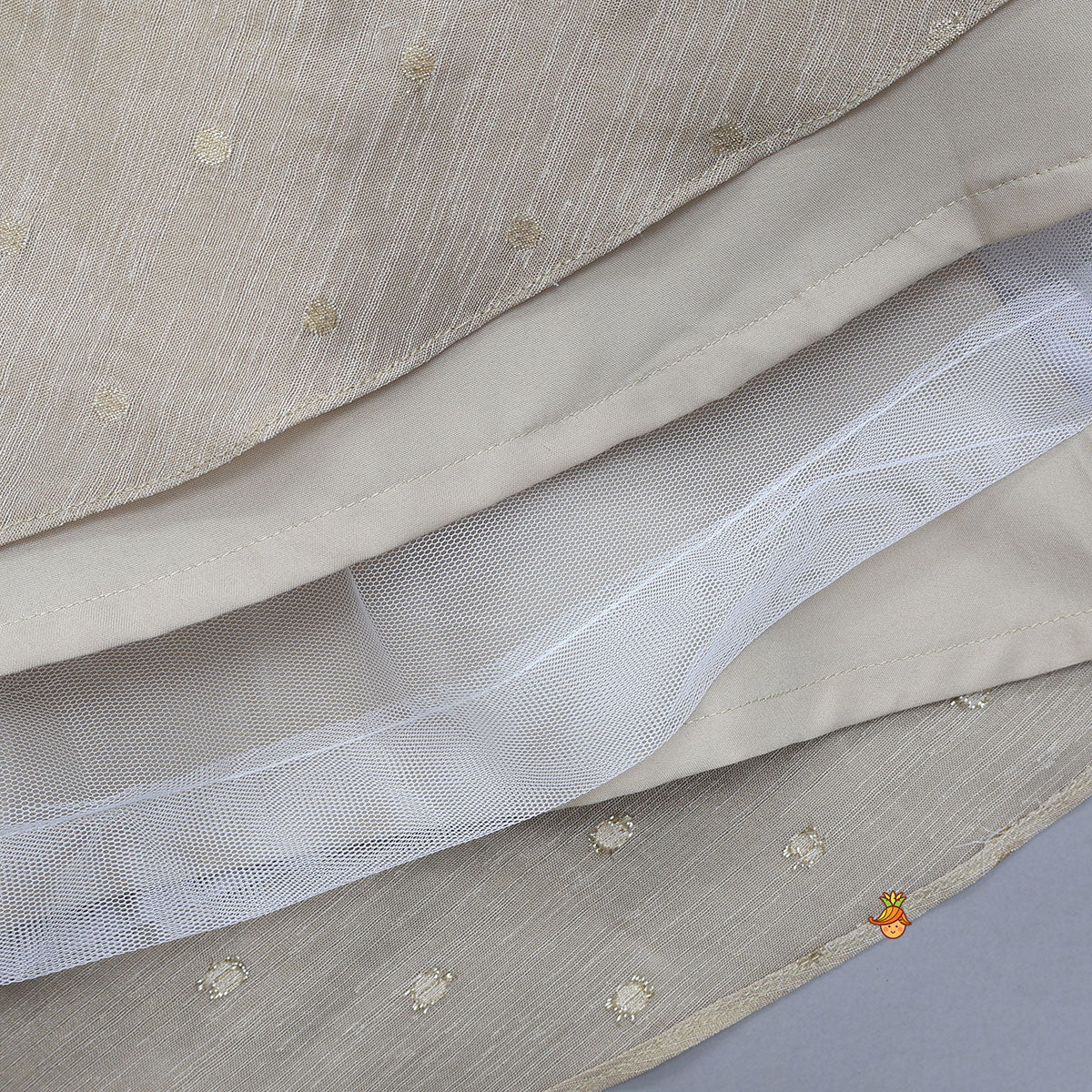 Pre Order: Shawl Collar Crop Top With Contrasting Lehenga