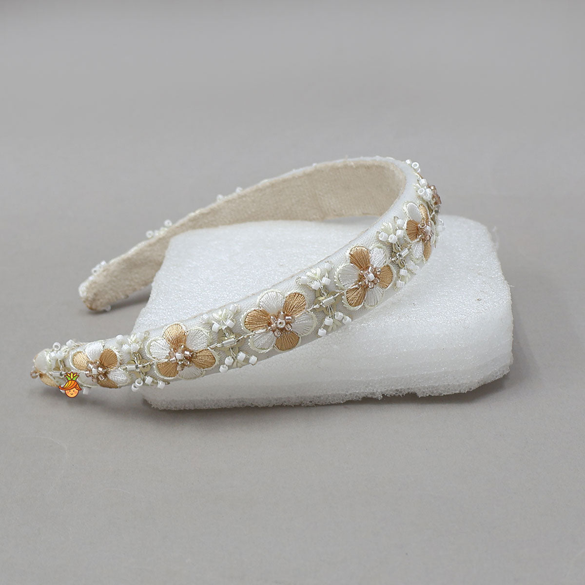 Floral Embroidered Hair Band