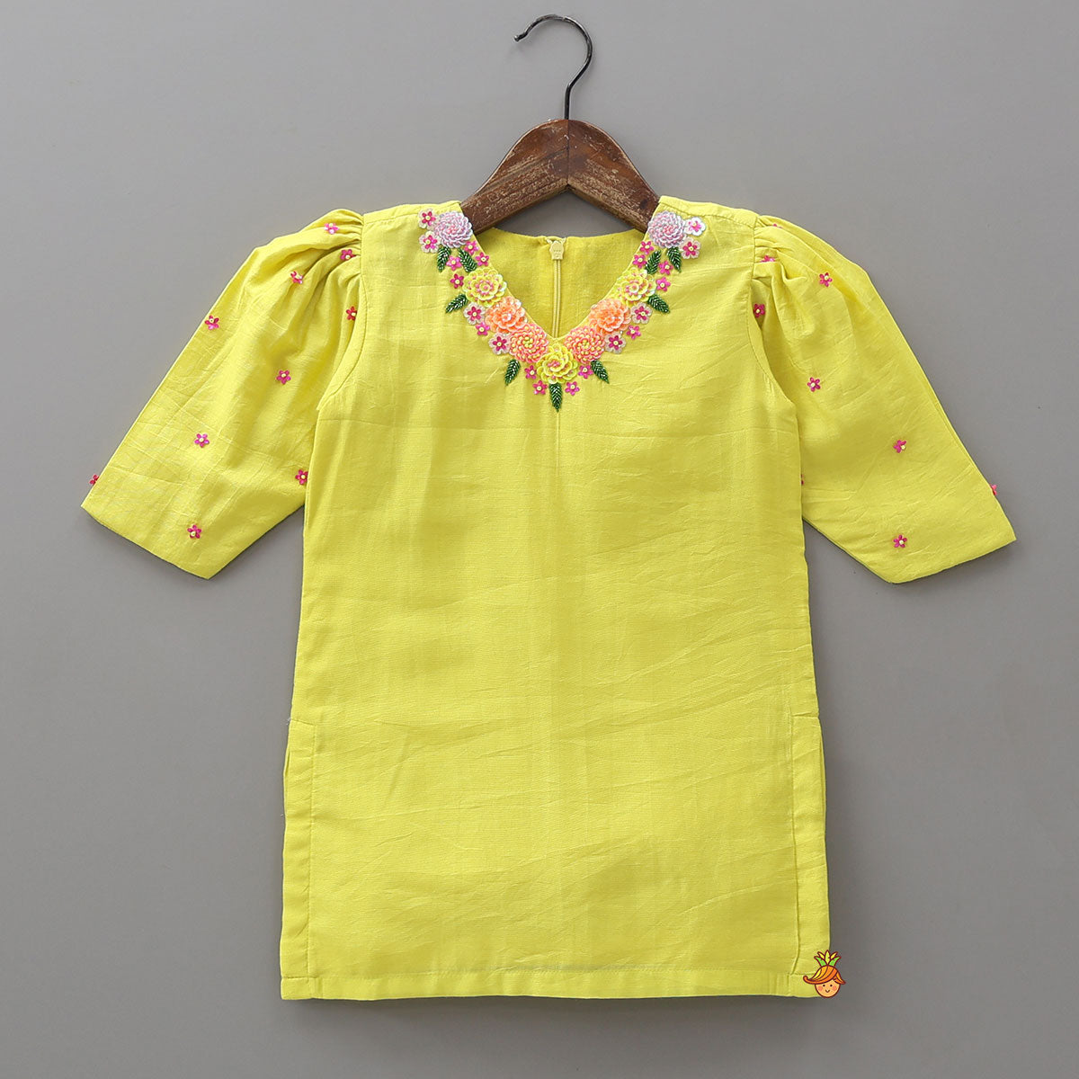 Pre Order: Handcrafted Kurti With Salwar And Dupatta