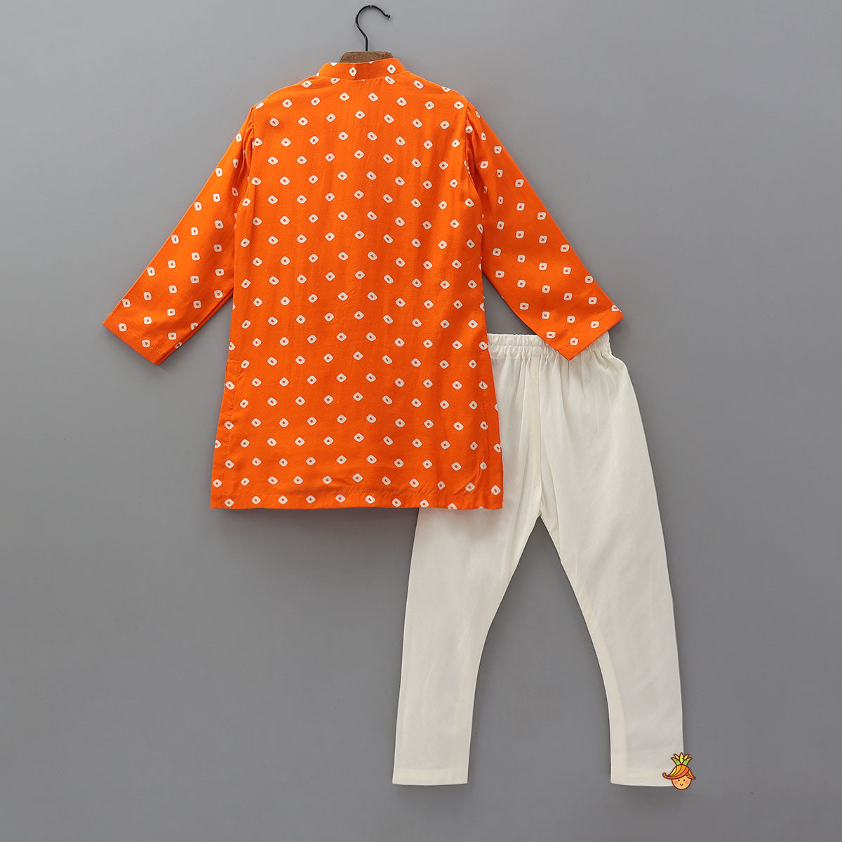 Pre Order: Bright Bandhani Printed Kurta And Churidar