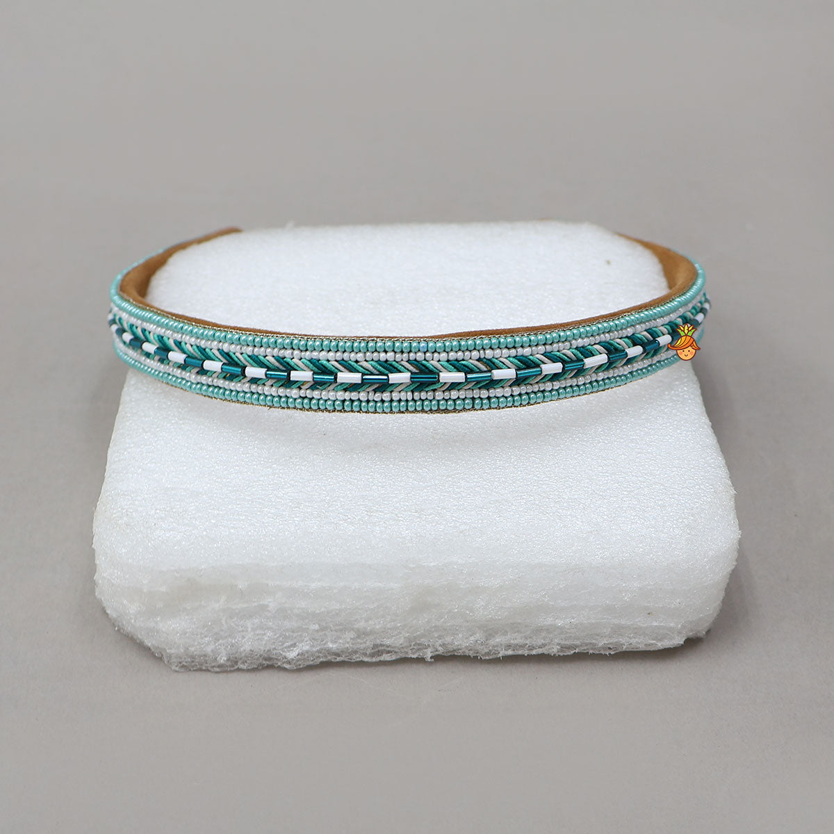 Hand-Embroidered Beaded Hair Band