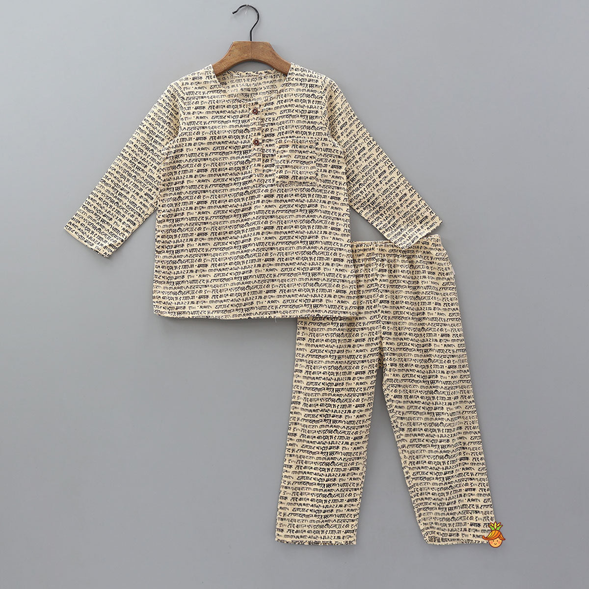 Pre Order: Ethnic Script Print Sleepwear