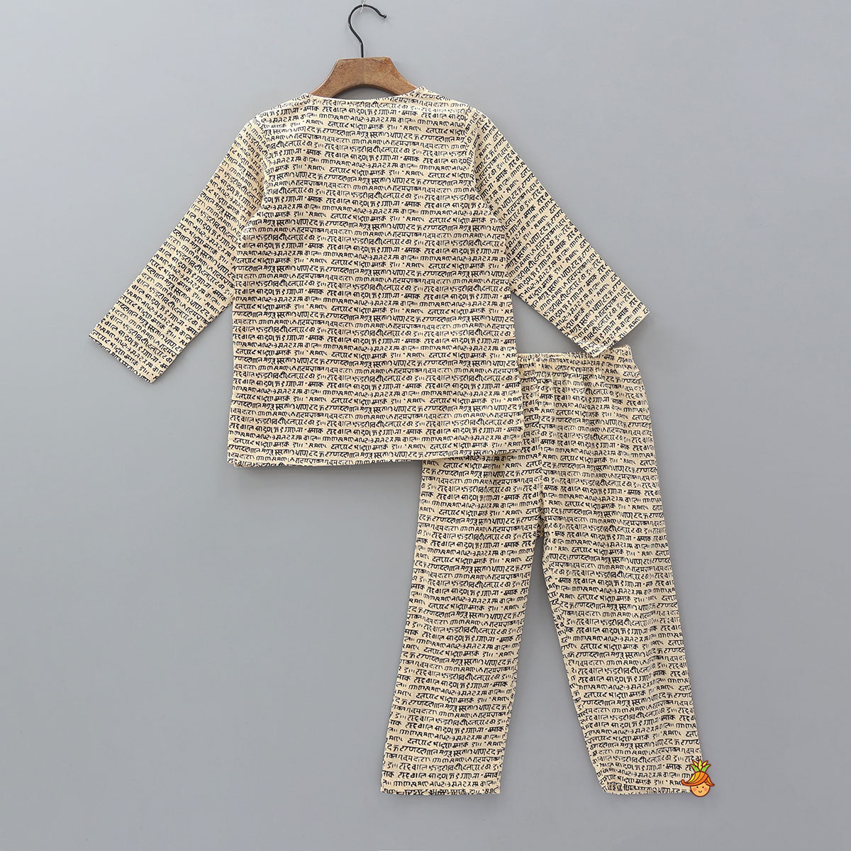 Pre Order: Ethnic Script Print Sleepwear