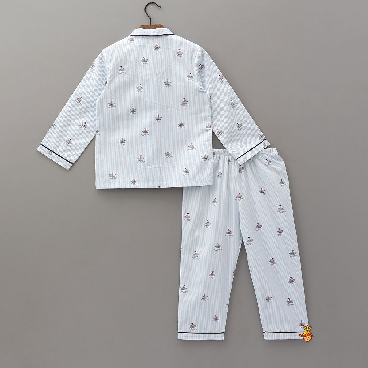 Pre Order: Striped Boat Print Sleepwear