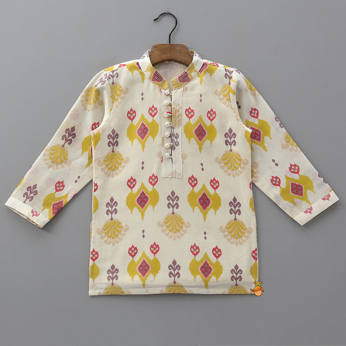 Pre Order: Festive Ikat Inspired Kurta And Pyjama