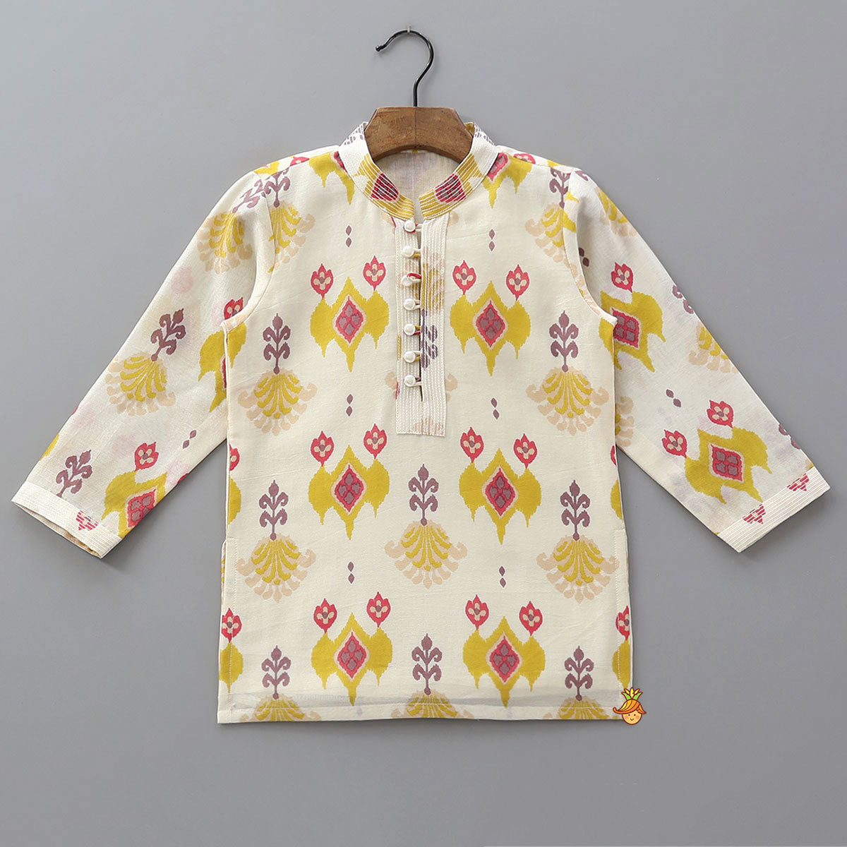 Pre Order: Festive Ikat Inspired Kurta And Pyjama