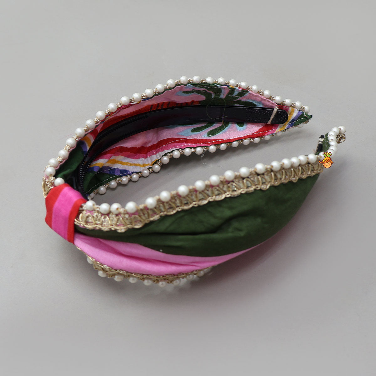 Pre Order: Front Open Crop Top And Sharara With Detachable Dupatta And Hair Band