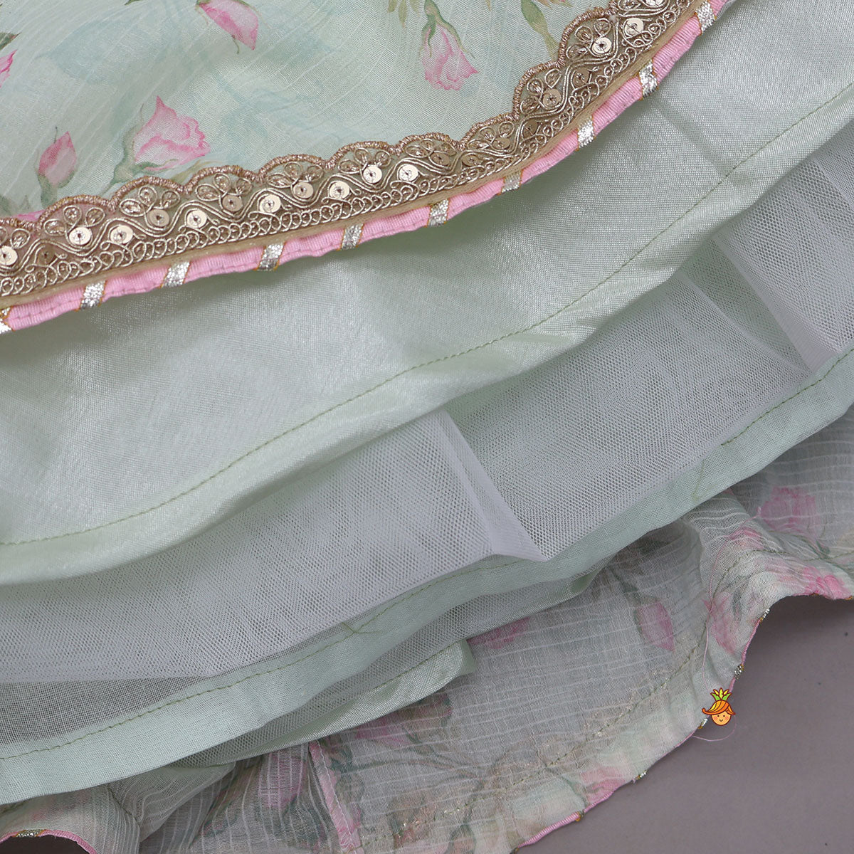 Pre Order: Stylish Cut-Out Back Anarkali With Attached Dupatta