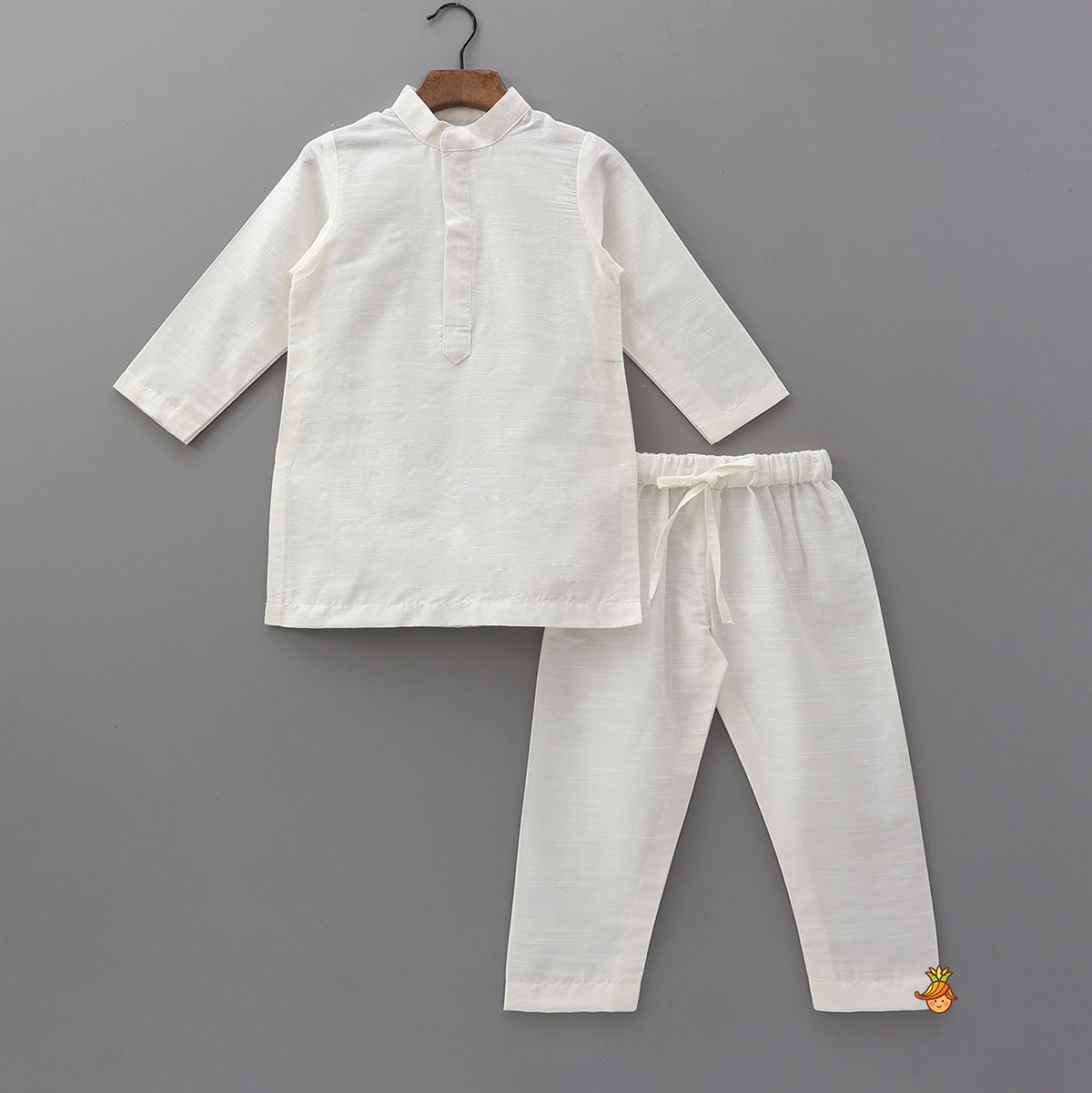 Kurta With Brocade Jacket And Pyjama