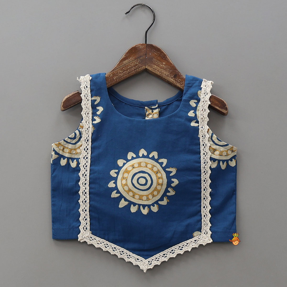 Pre Order: Stylish Hem Crop Top With Tiered Lehenga