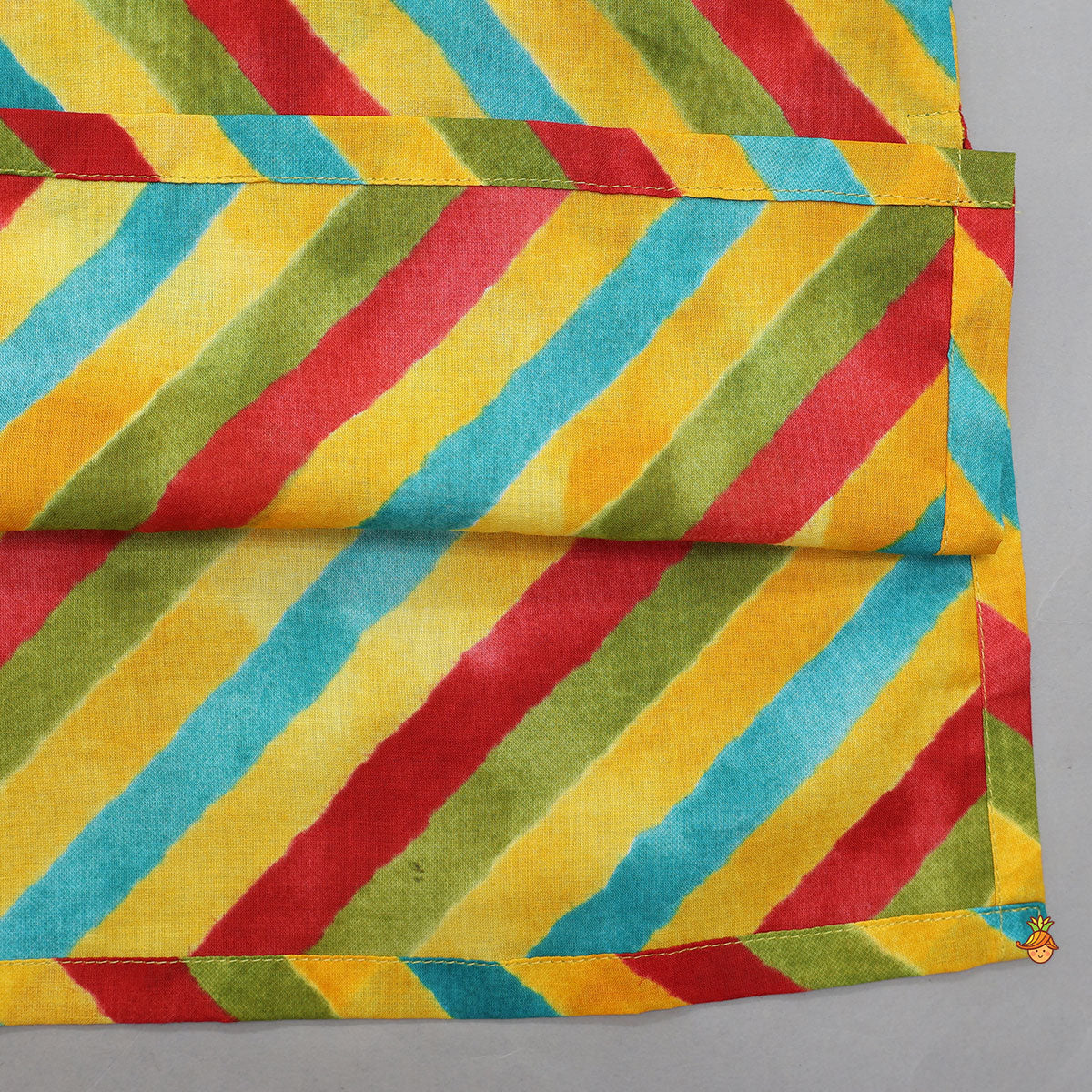 Pre Order: Colourful Striped Cotton Kurta And Pyjama